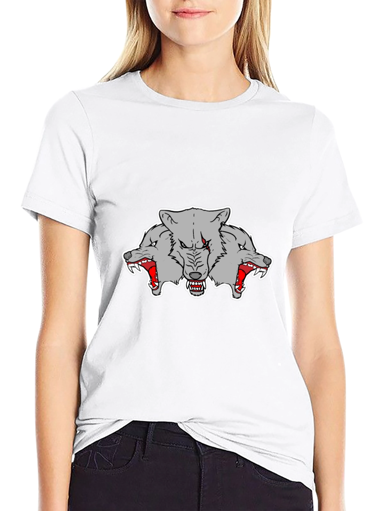 Three Headed Wolf Graphic Tee
