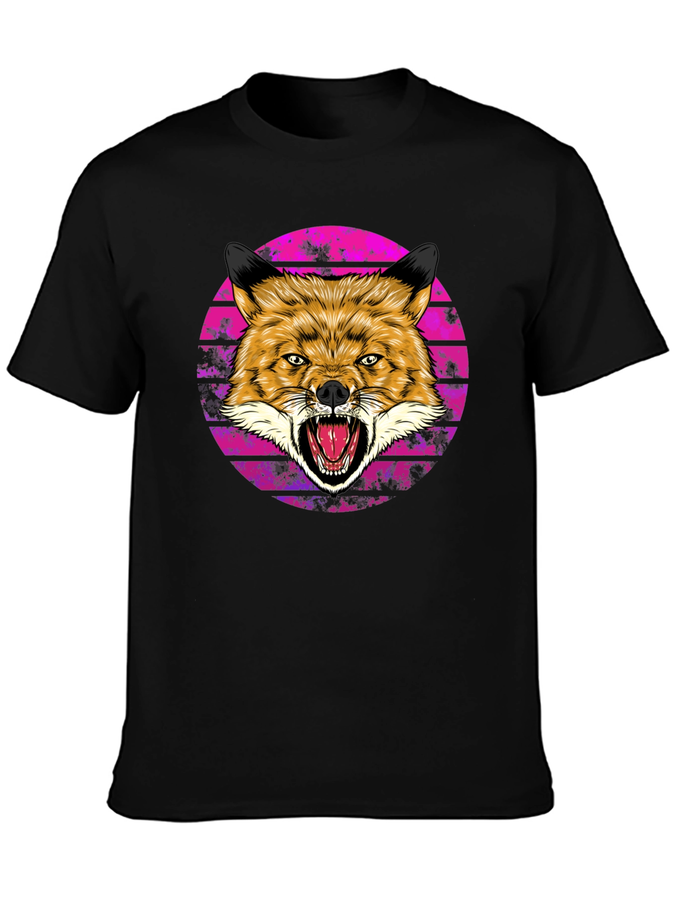 Mens Fox Graphic Tee - Bold & Unique Design