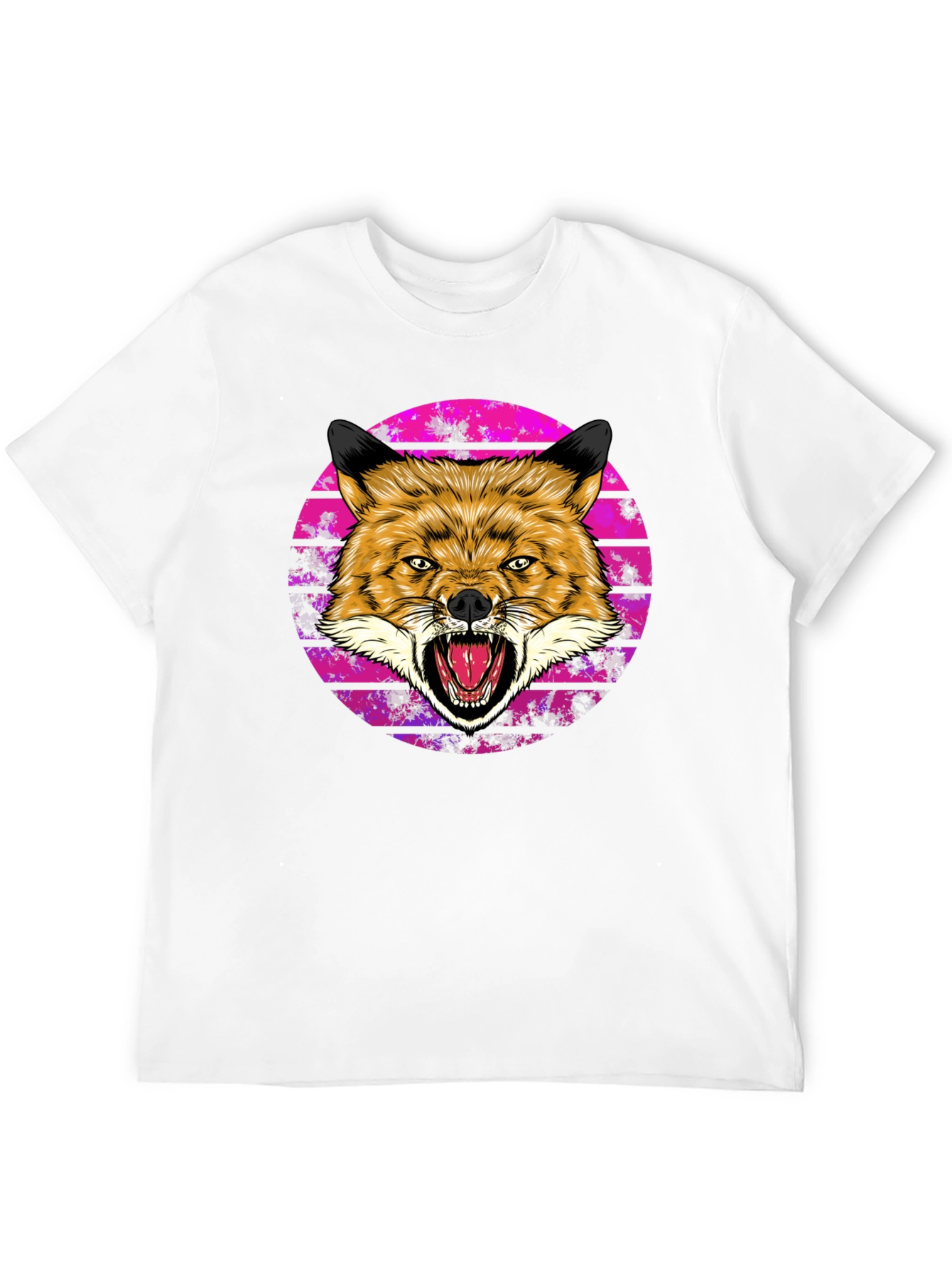Mens Fox Graphic Tee - Bold & Unique Design