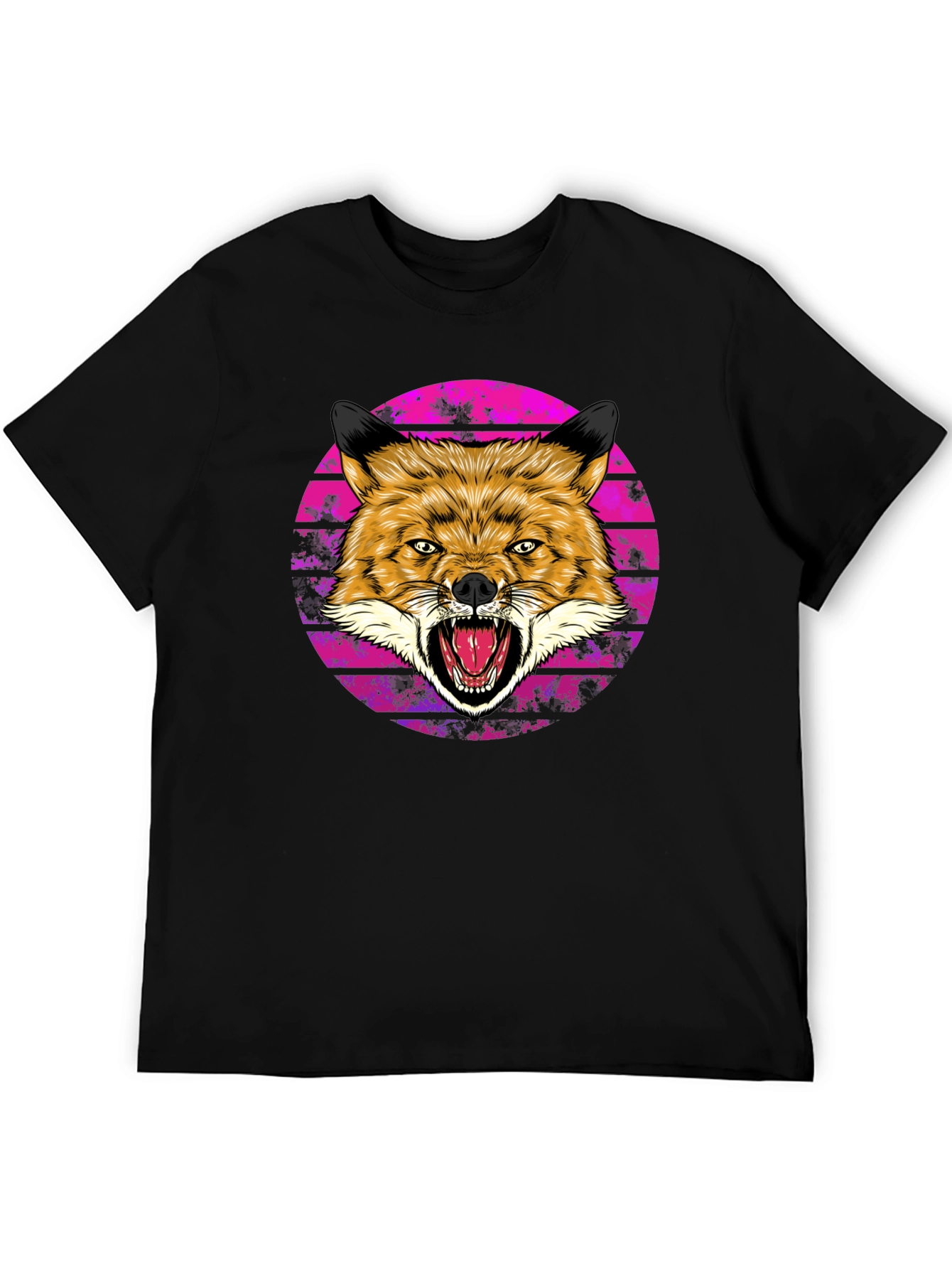 Mens Fox Graphic Tee - Bold & Unique Design