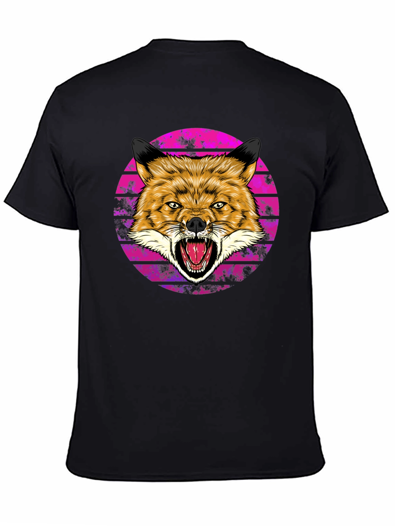 Mens Fox Graphic Tee - Bold & Unique Design