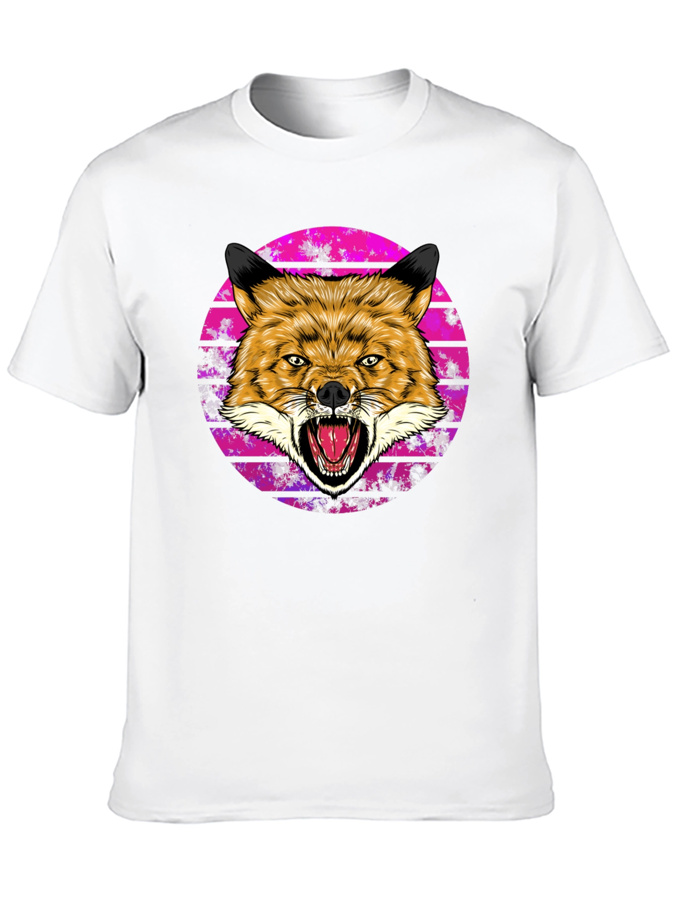 Mens Fox Graphic Tee - Bold & Unique Design