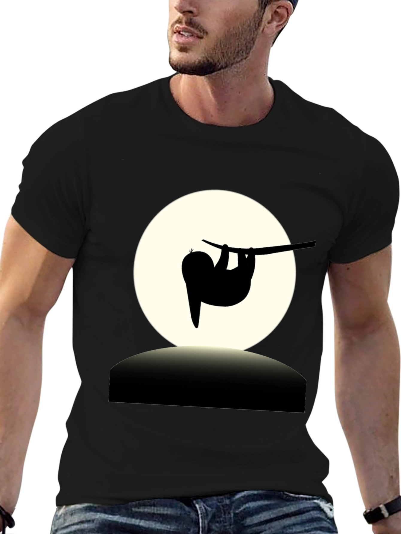 Sloth Silhouette Graphic Tee
