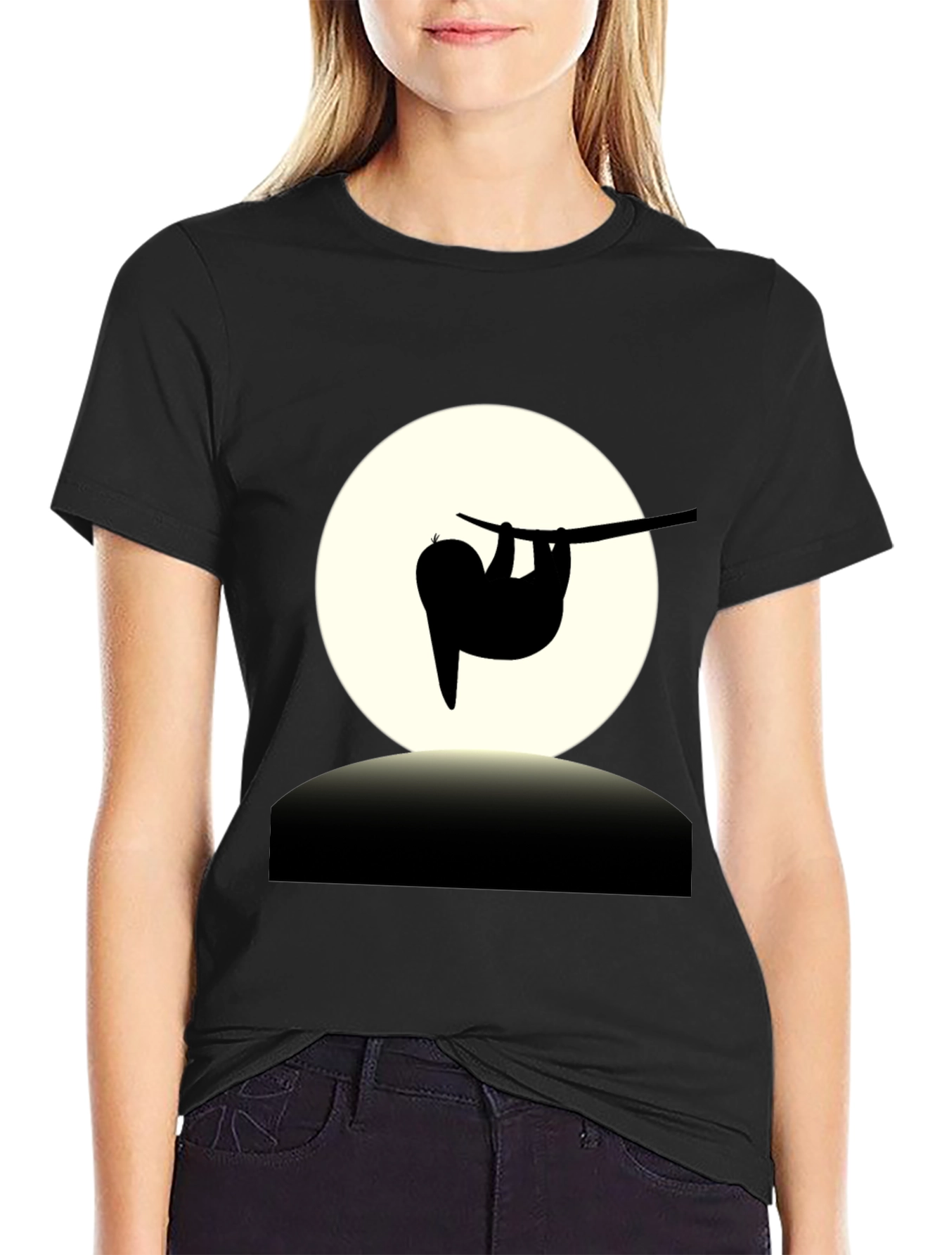 Sloth Silhouette Graphic Tee