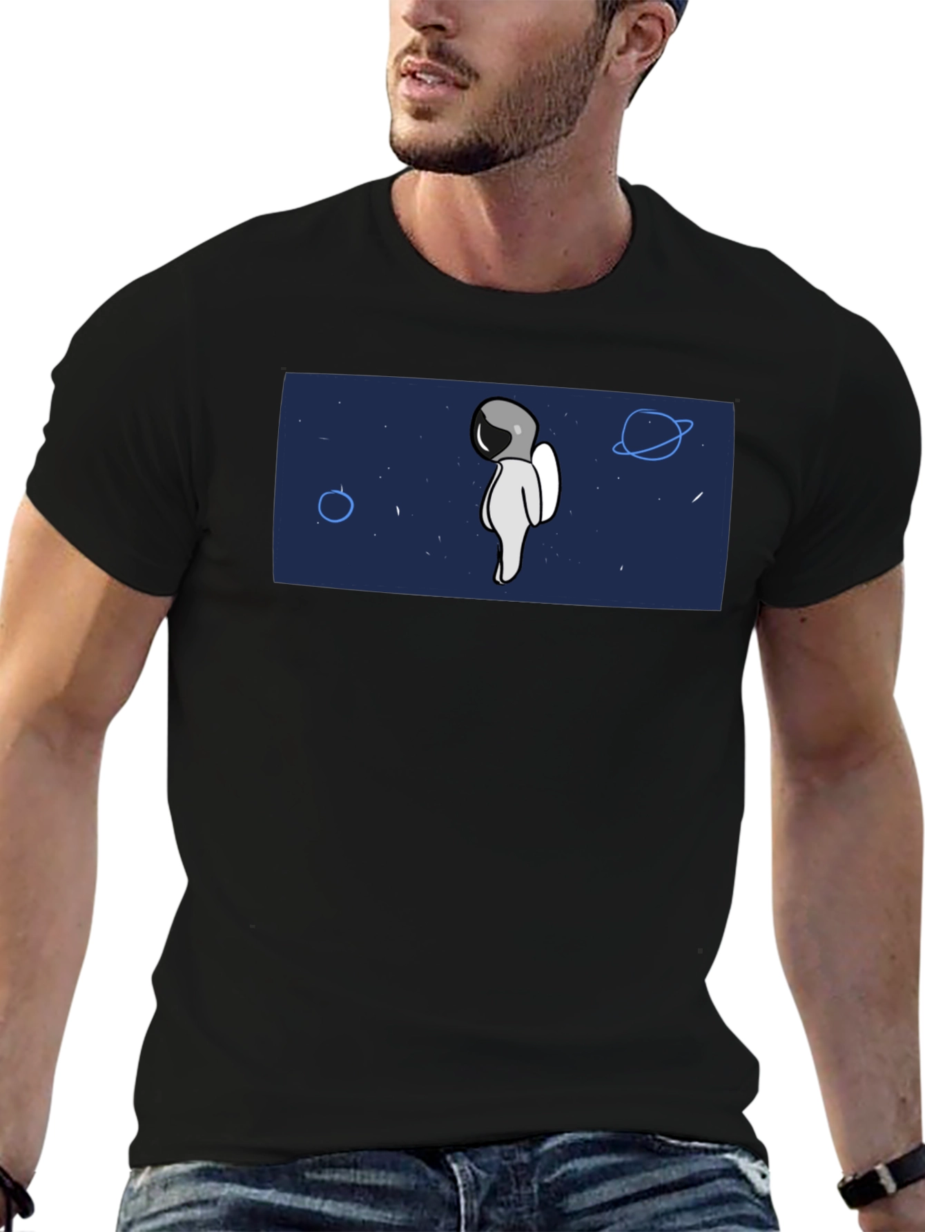Astronaut Graphic T-Shirt - Space Lover Tee