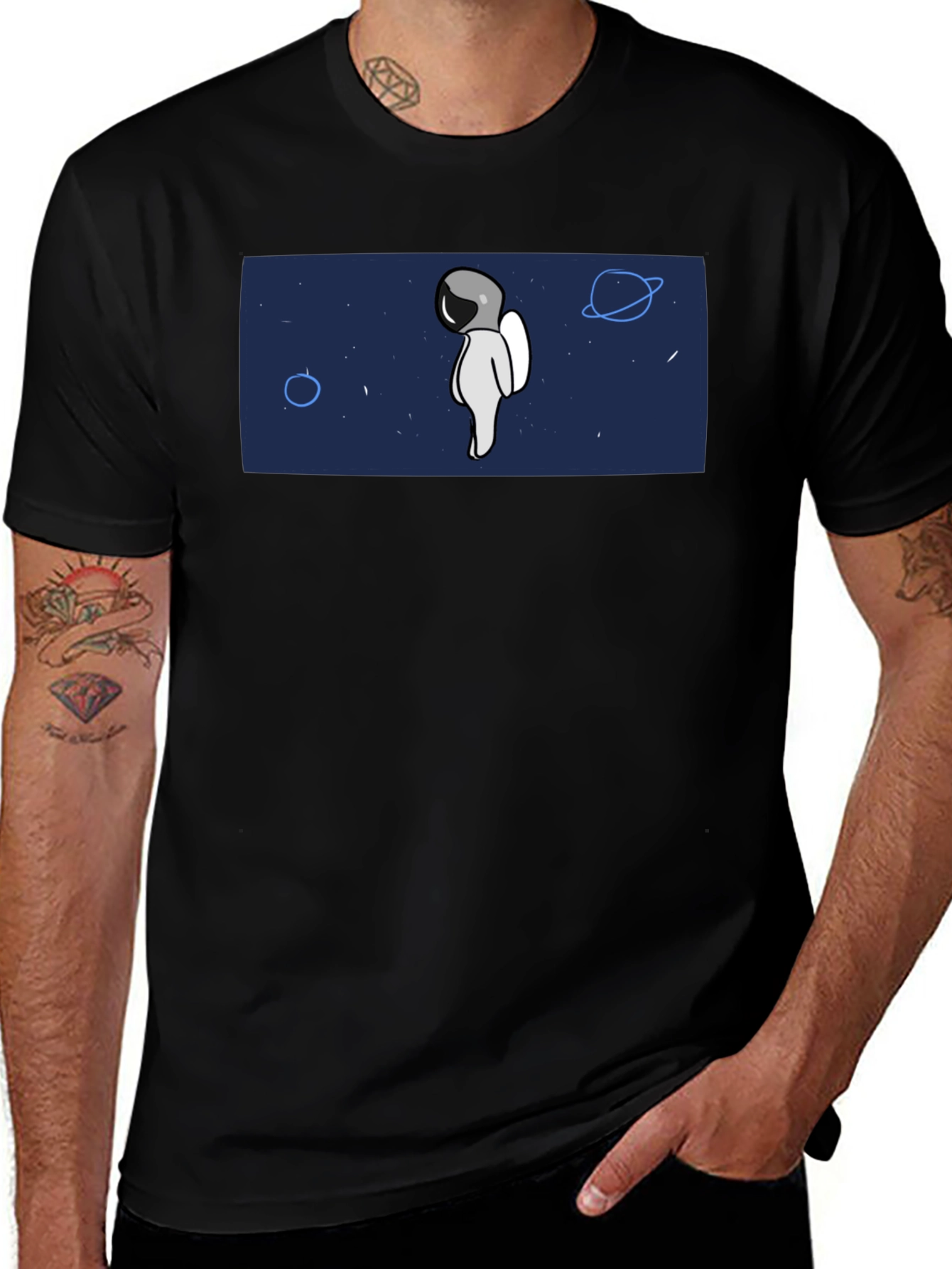 Astronaut Graphic T-Shirt - Space Lover Tee