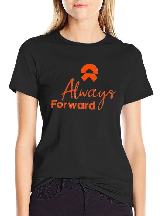 Always Forward Black Tee - Stylish Graphic T-Shirt