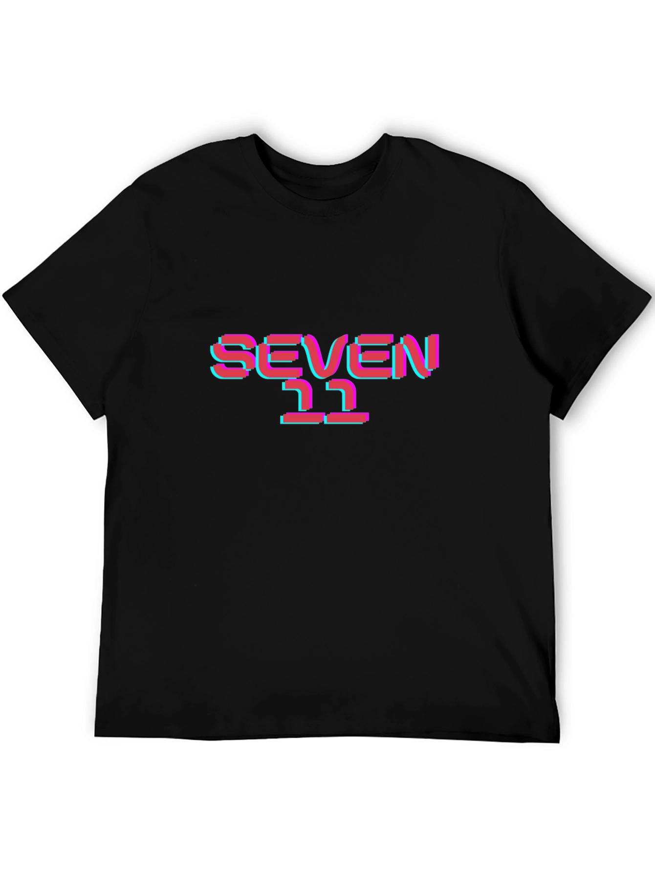 Seven 11 Glitch T-Shirt - Trendy Graphic Tee