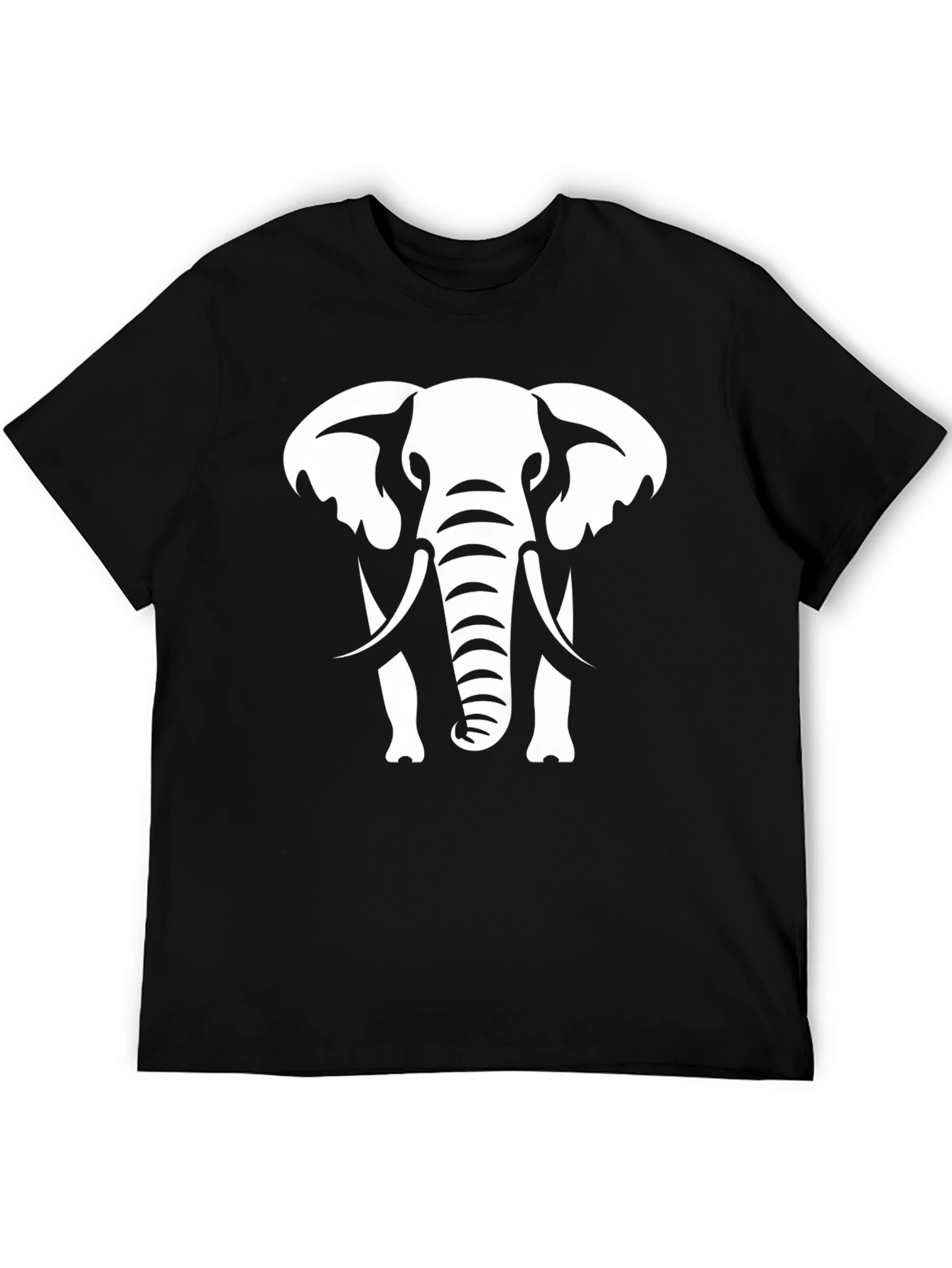 Elephant Graphic Black T-Shirt