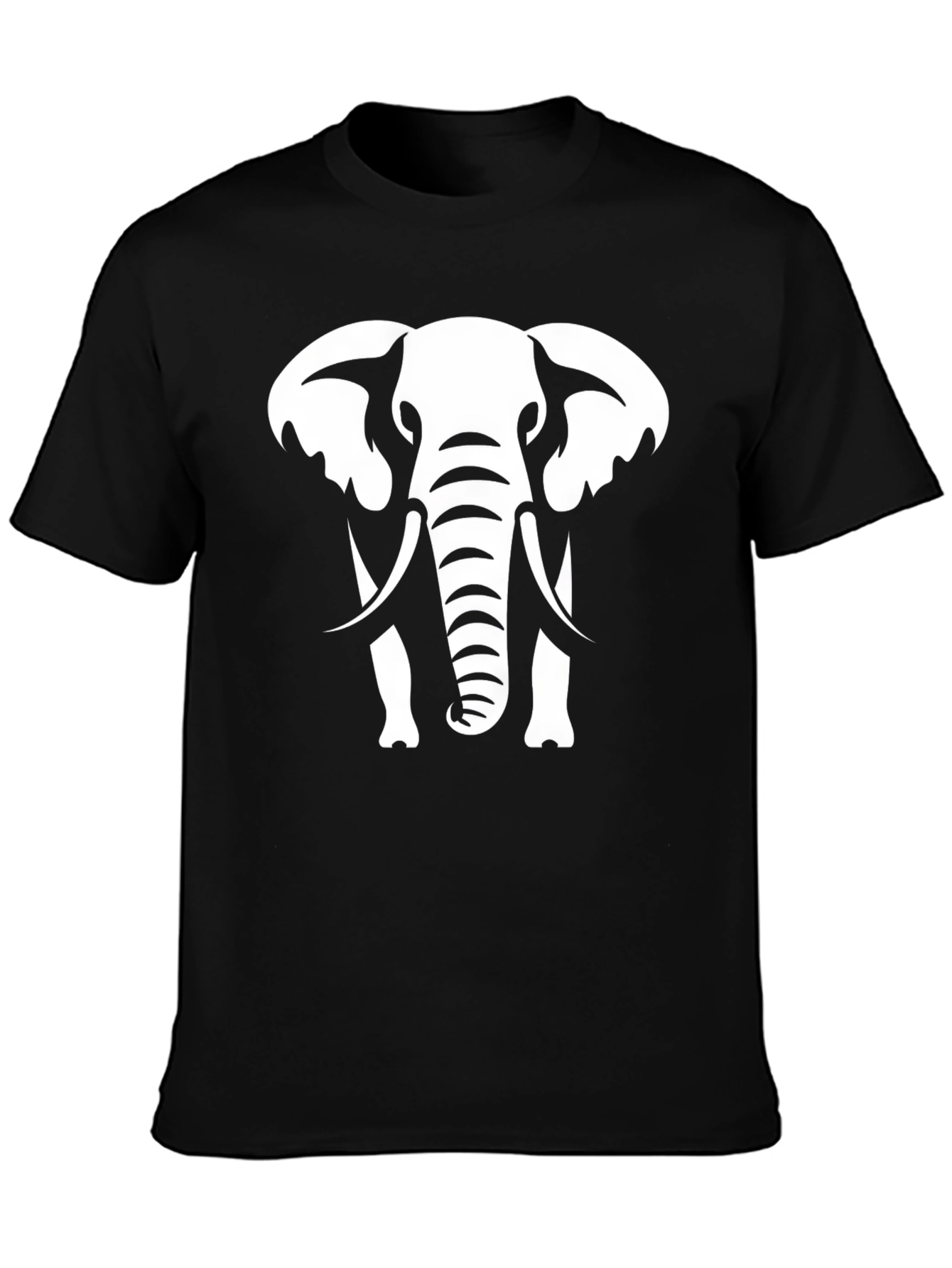 Elephant Graphic Black T-Shirt
