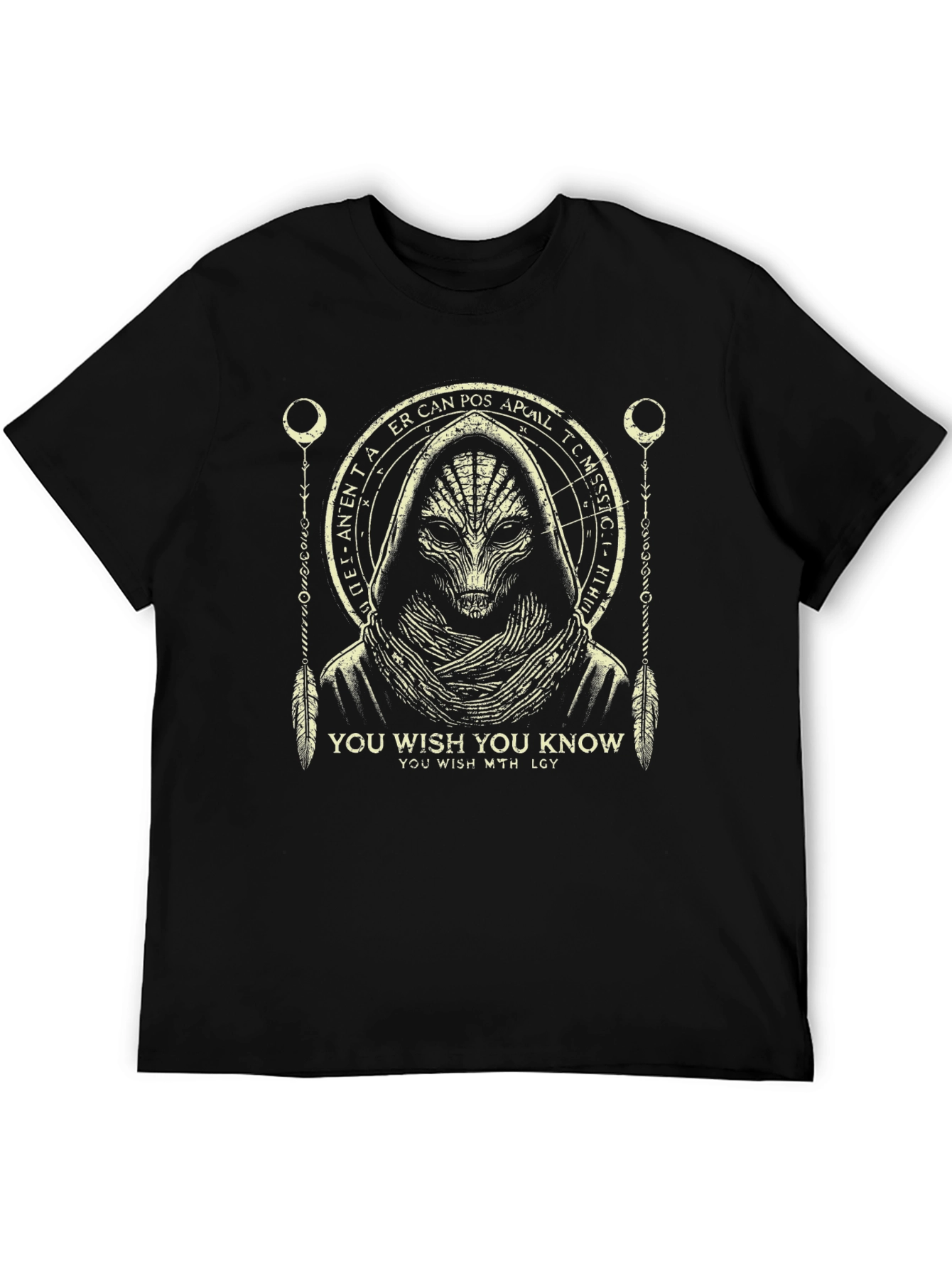 Mystic Alien Graphic Black T-Shirt