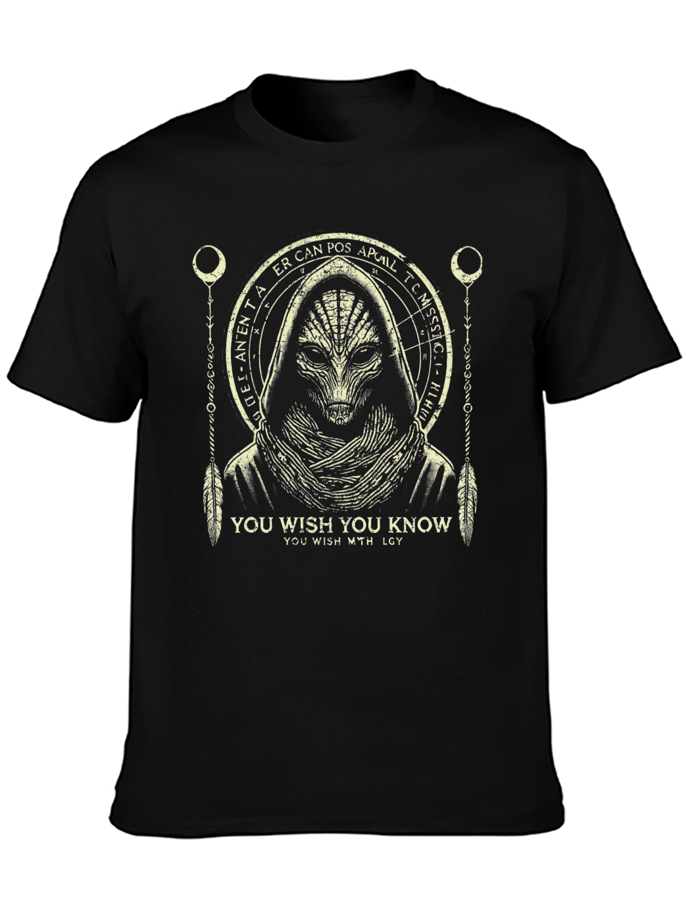 Mystic Alien Graphic Black T-Shirt