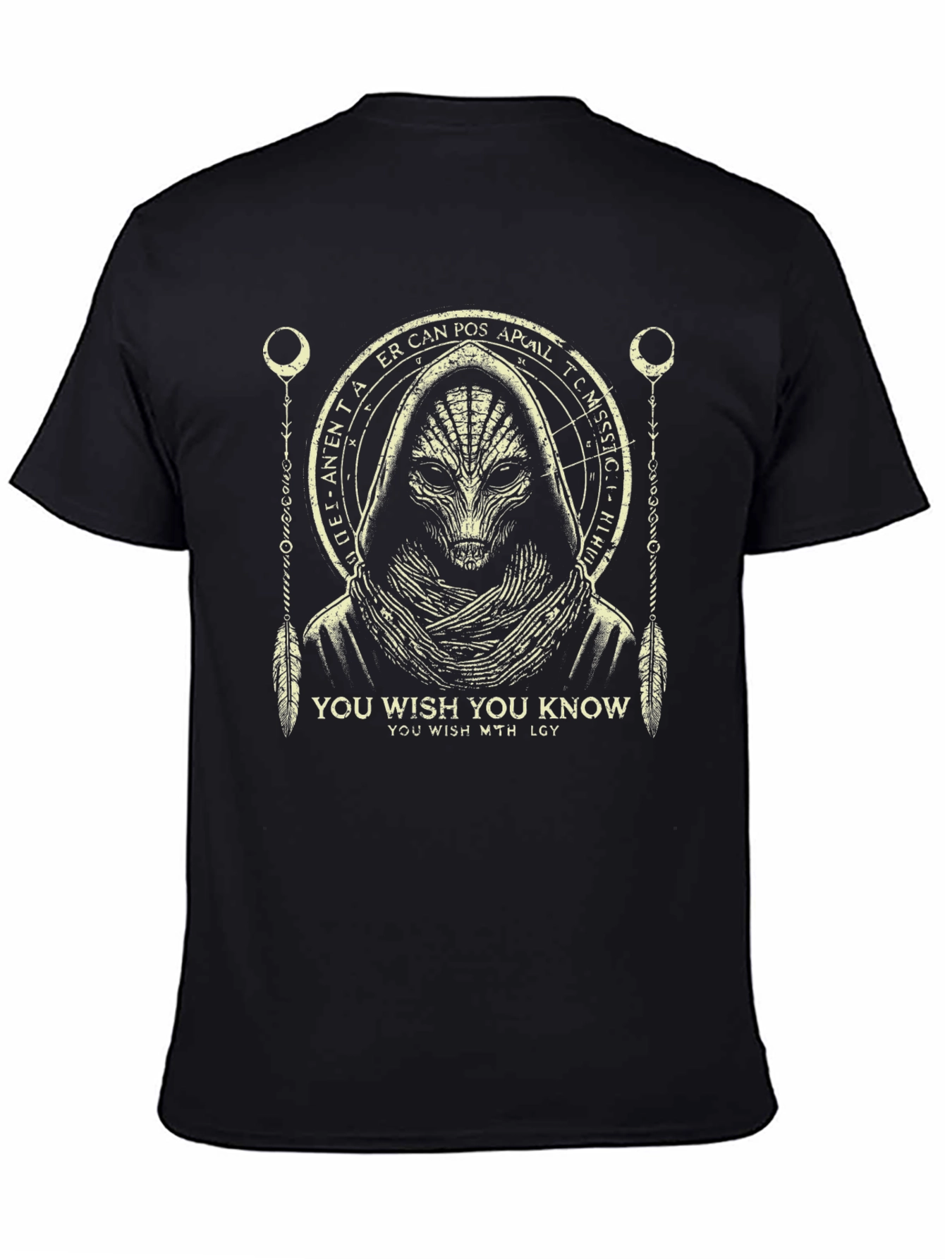 Mystic Alien Graphic Black T-Shirt