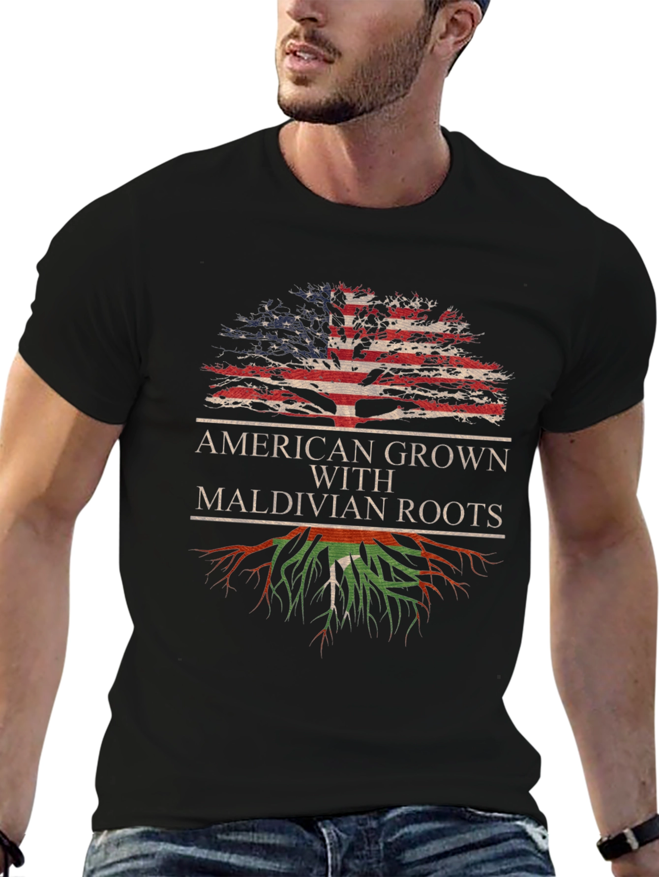American Grown With Maldivian Roots T-Shirt