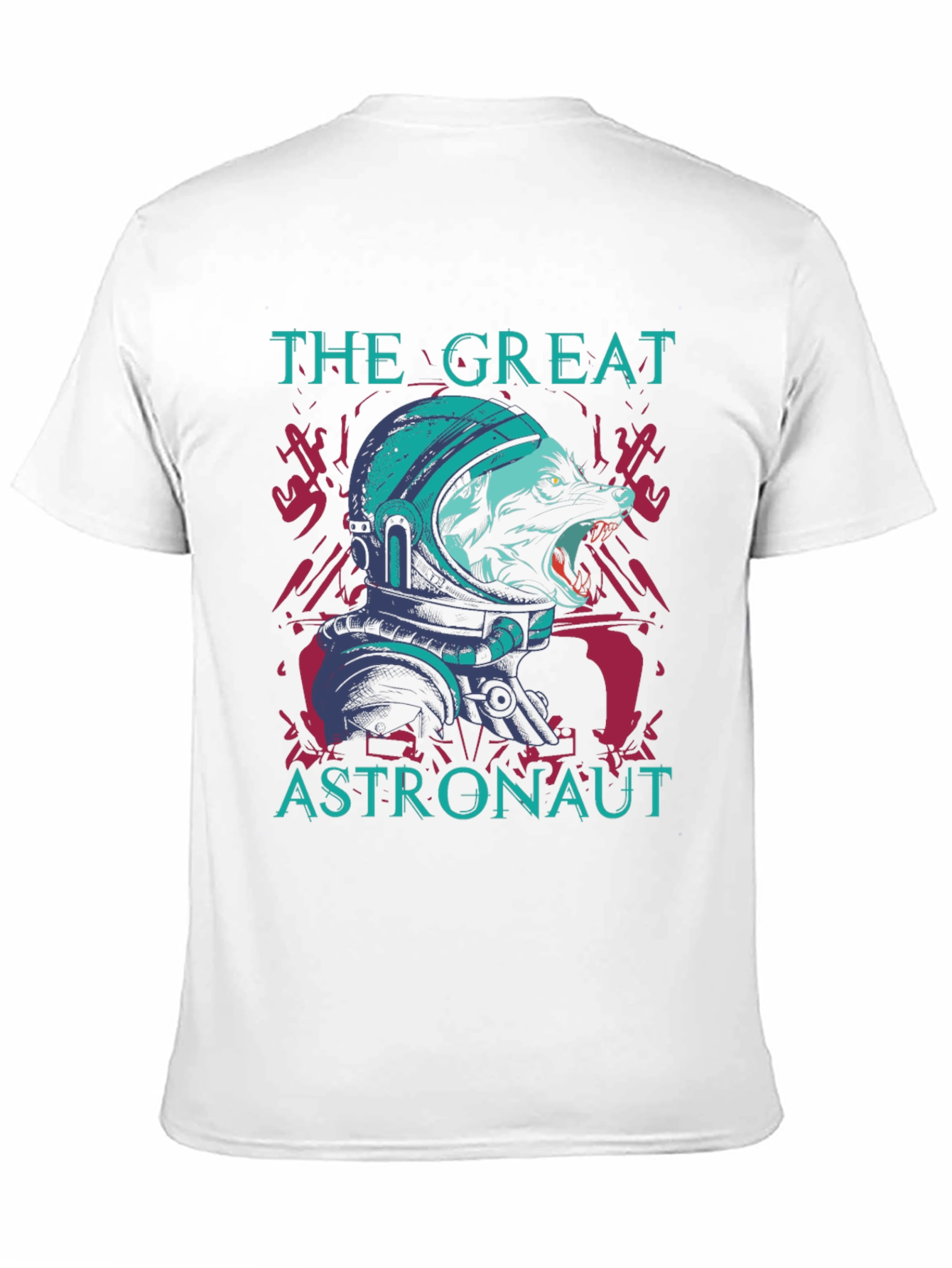 The Great Astronaut Wolf Graphic Tee