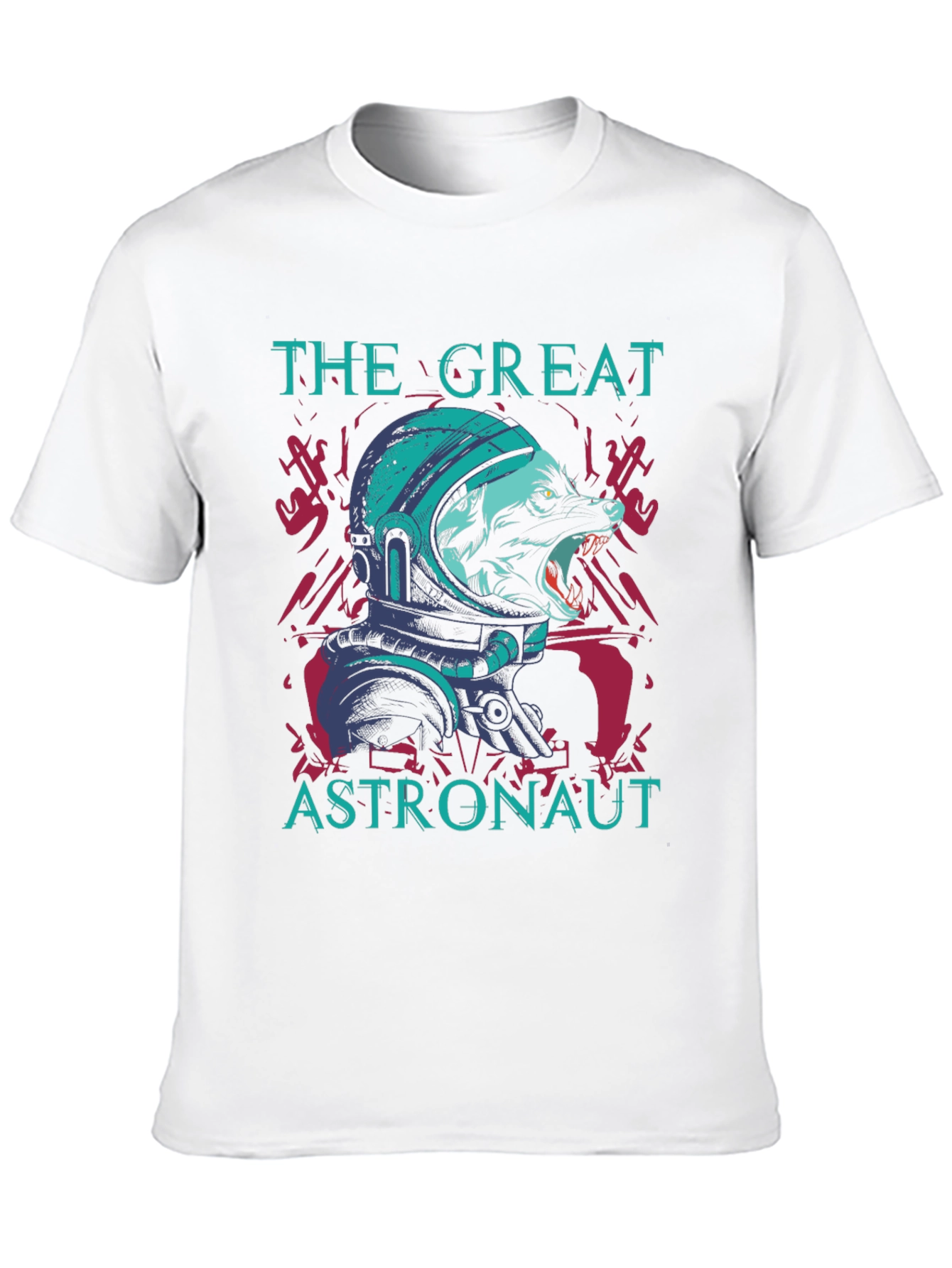 The Great Astronaut Wolf Graphic Tee