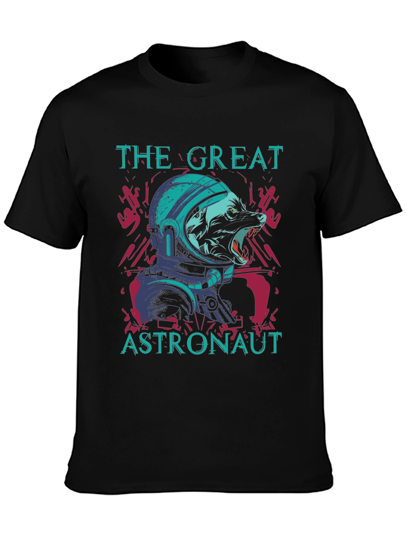 The Great Astronaut Wolf Graphic Tee