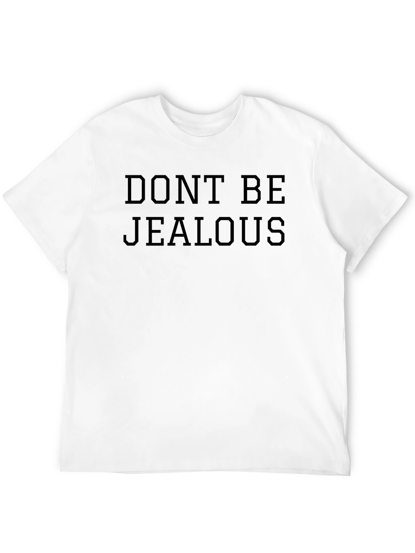 Dont Be Jealous Graphic Tee - Mens Black T-Shirt