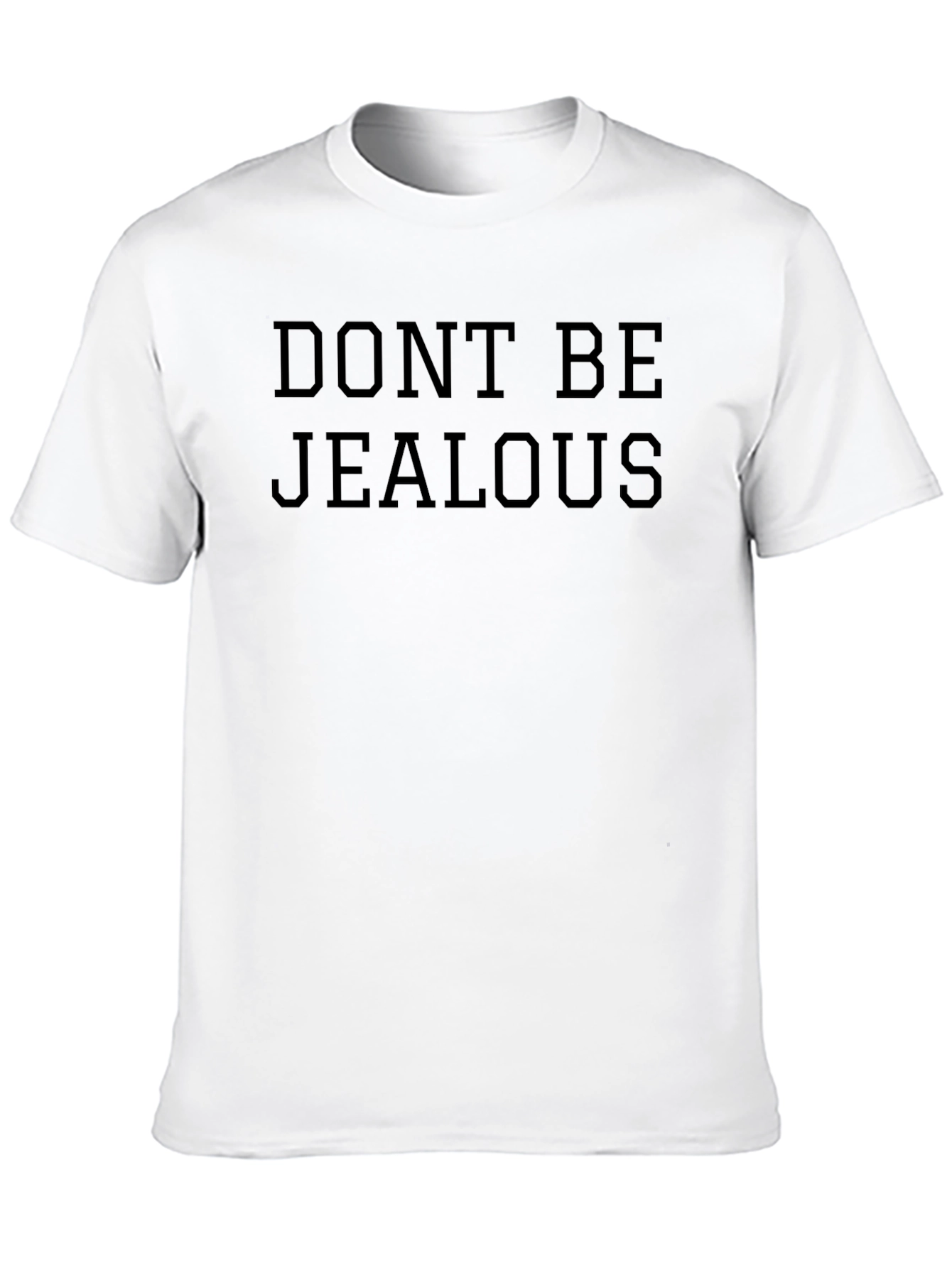 Dont Be Jealous Graphic Tee - Mens Black T-Shirt