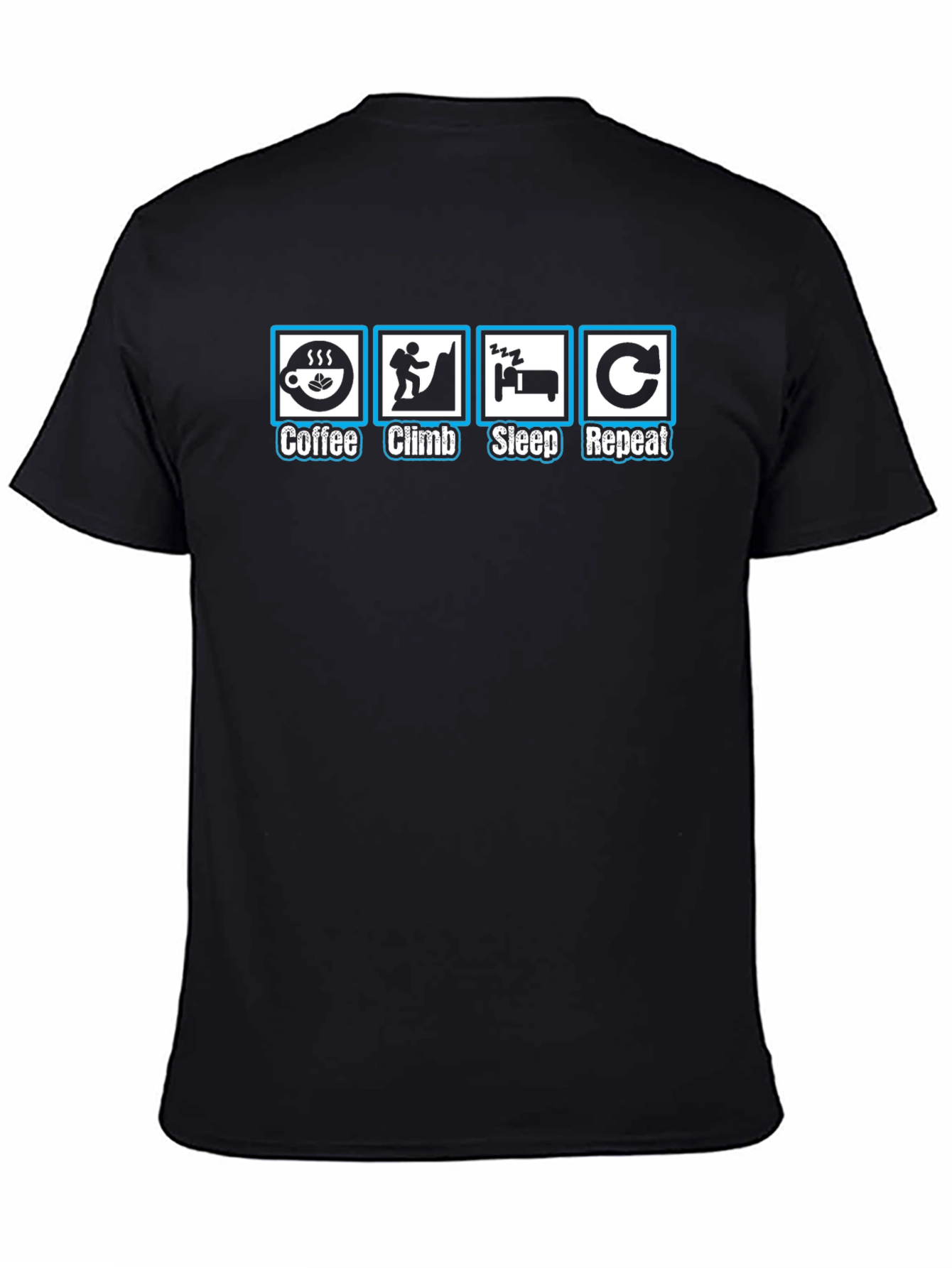 Coffee Climb Sleep Repeat Graphic Tee