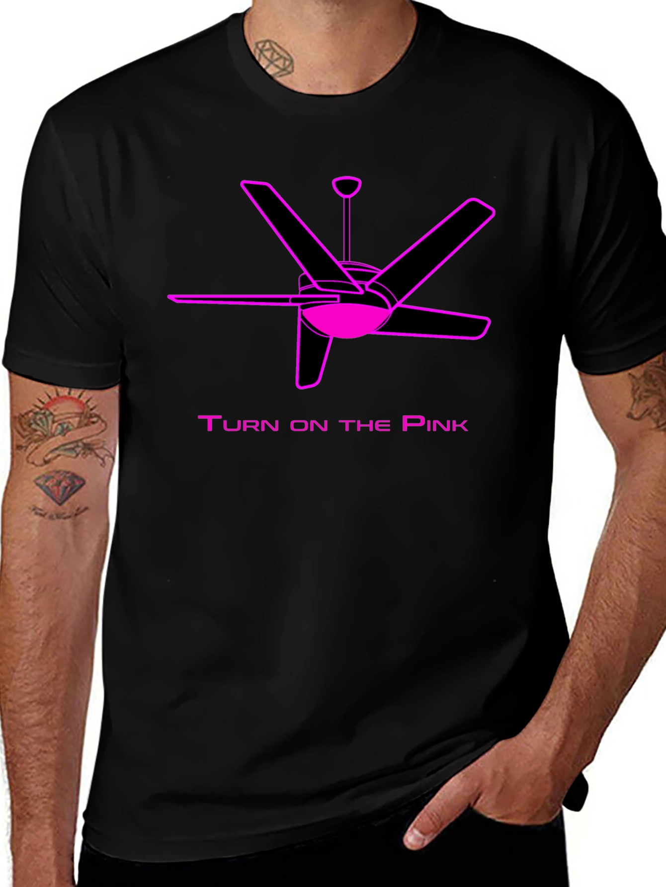 Turn On The Pink Fan T-Shirt
