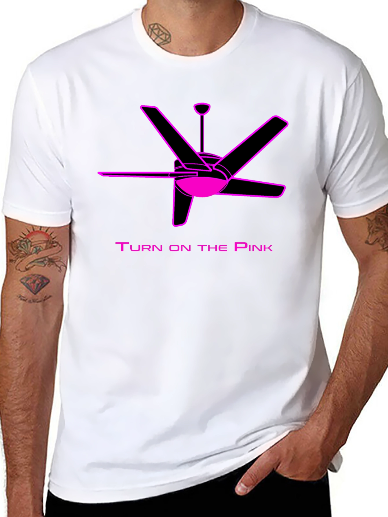 Turn On The Pink Fan T-Shirt
