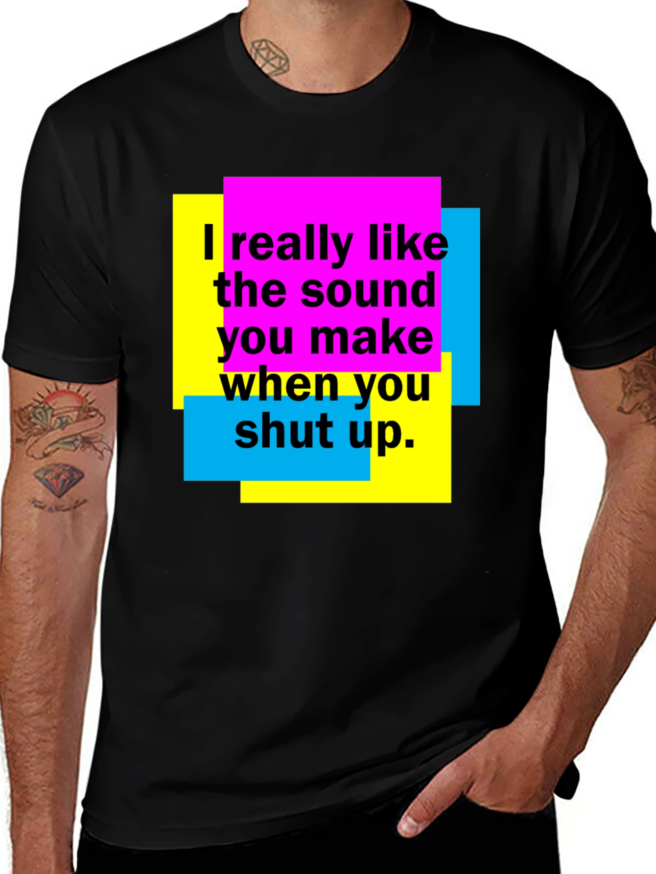 Funny Shut Up Graphic T-Shirt