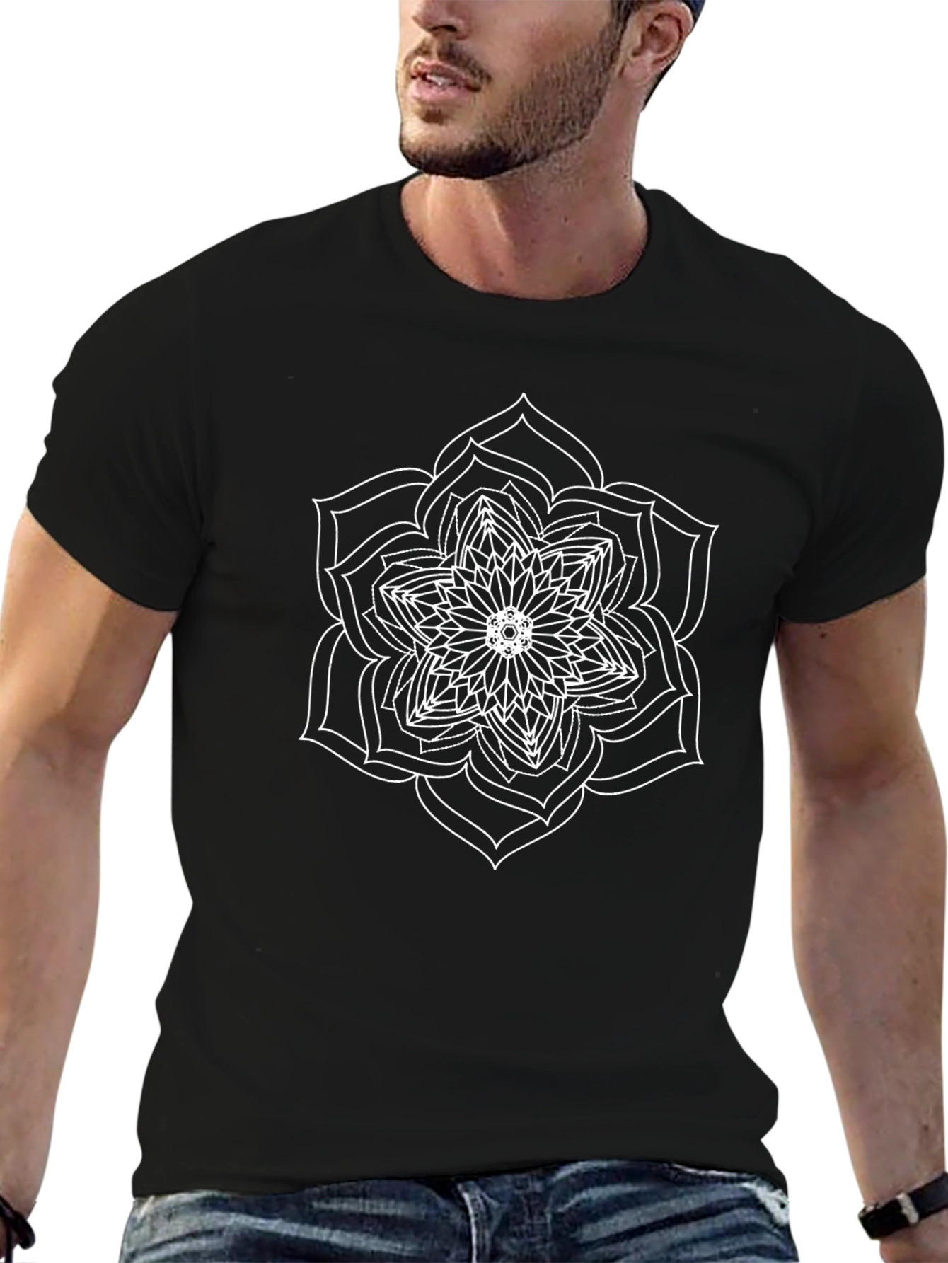 Mandala Graphic Tee - Black