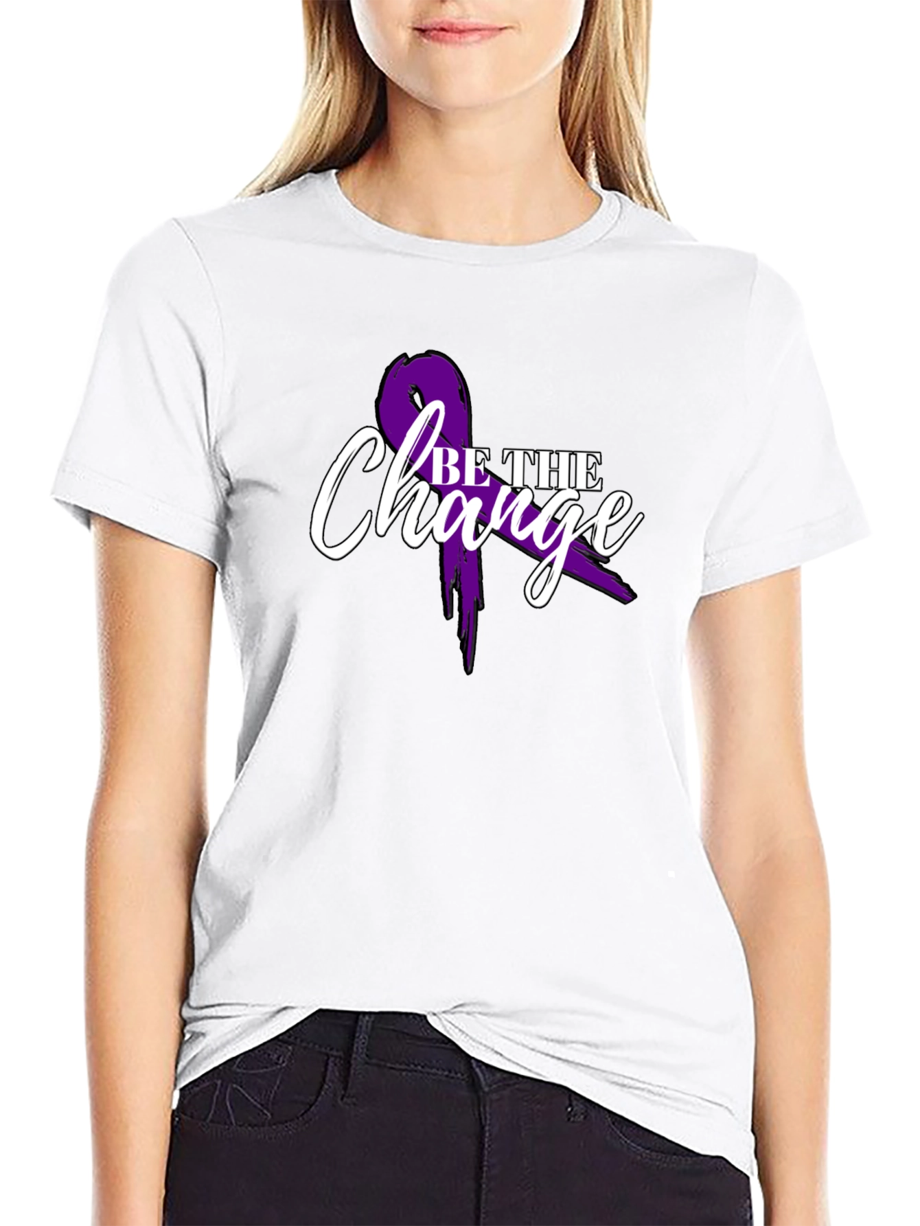 Be The Change Awareness Ribbon T-Shirt