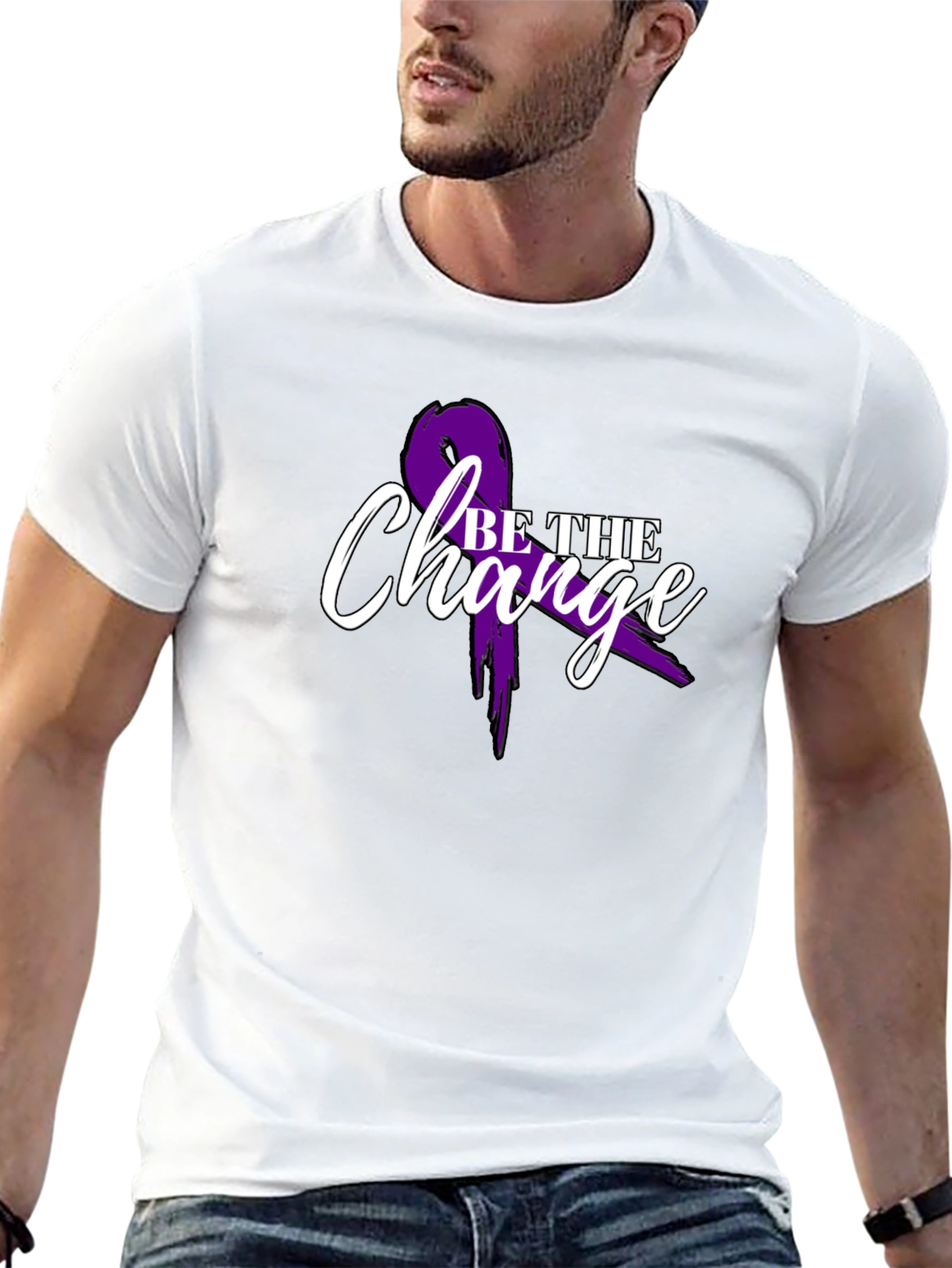Be The Change Awareness Ribbon T-Shirt