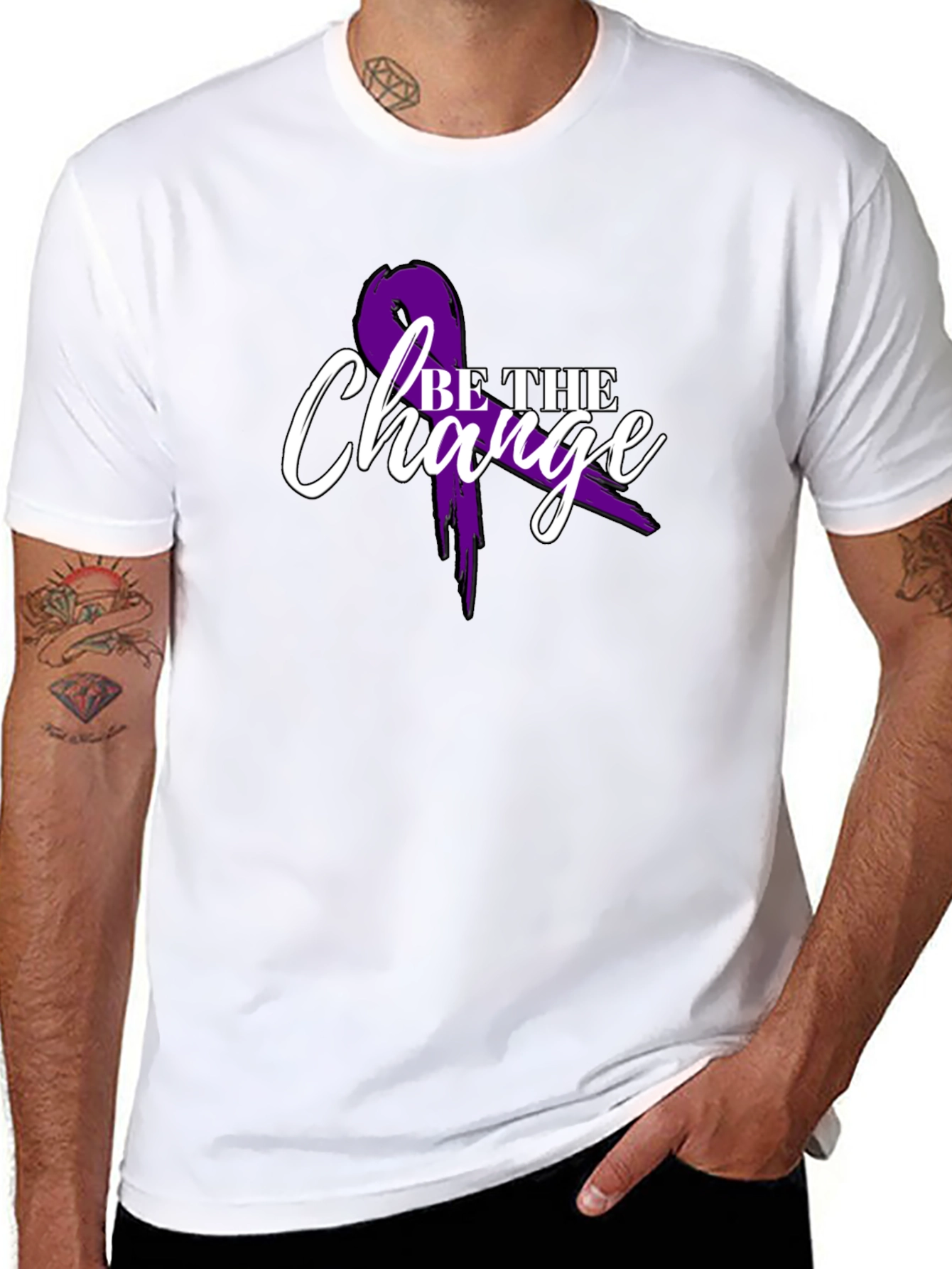 Be The Change Awareness Ribbon T-Shirt