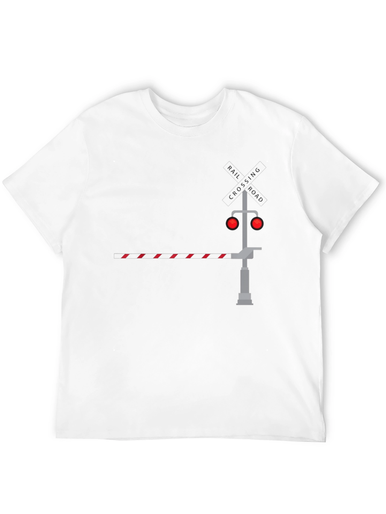 Railroad Crossing Graphic Tee - Black