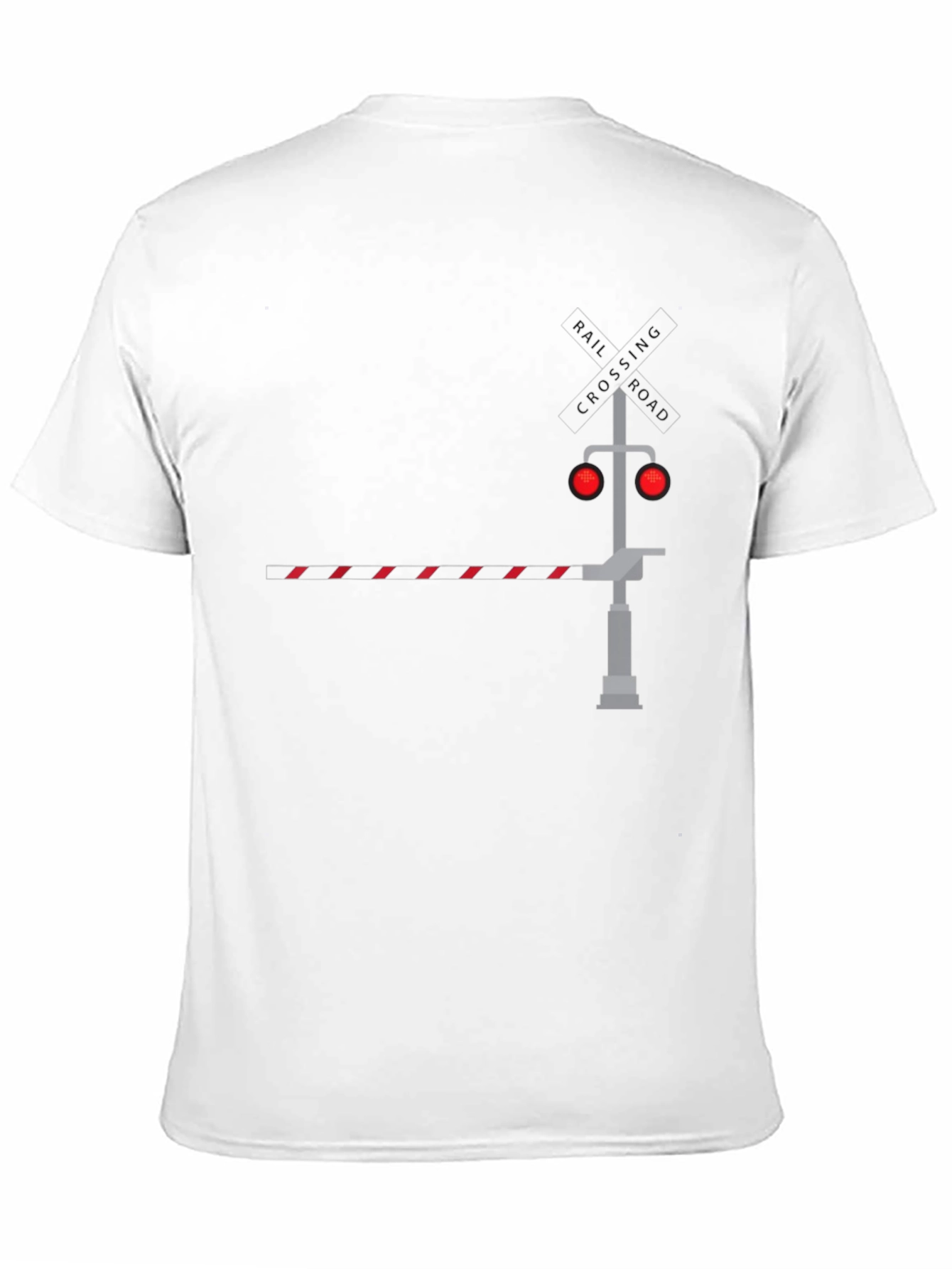 Railroad Crossing Graphic Tee - Black