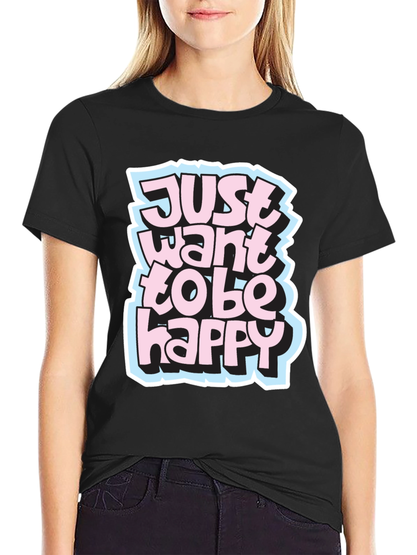 Just Want to be Happy Graphic Tee