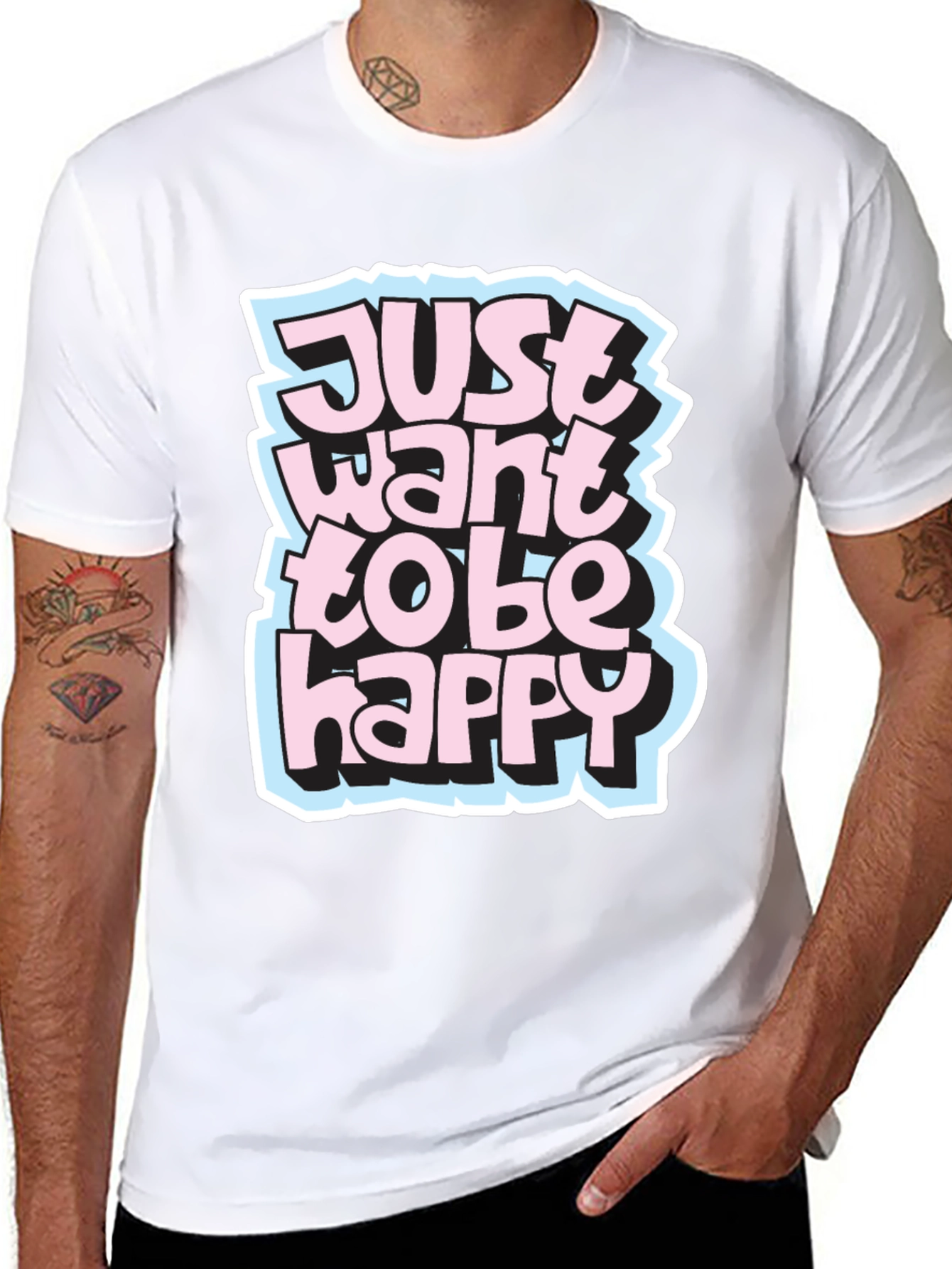 Just Want to be Happy Graphic Tee