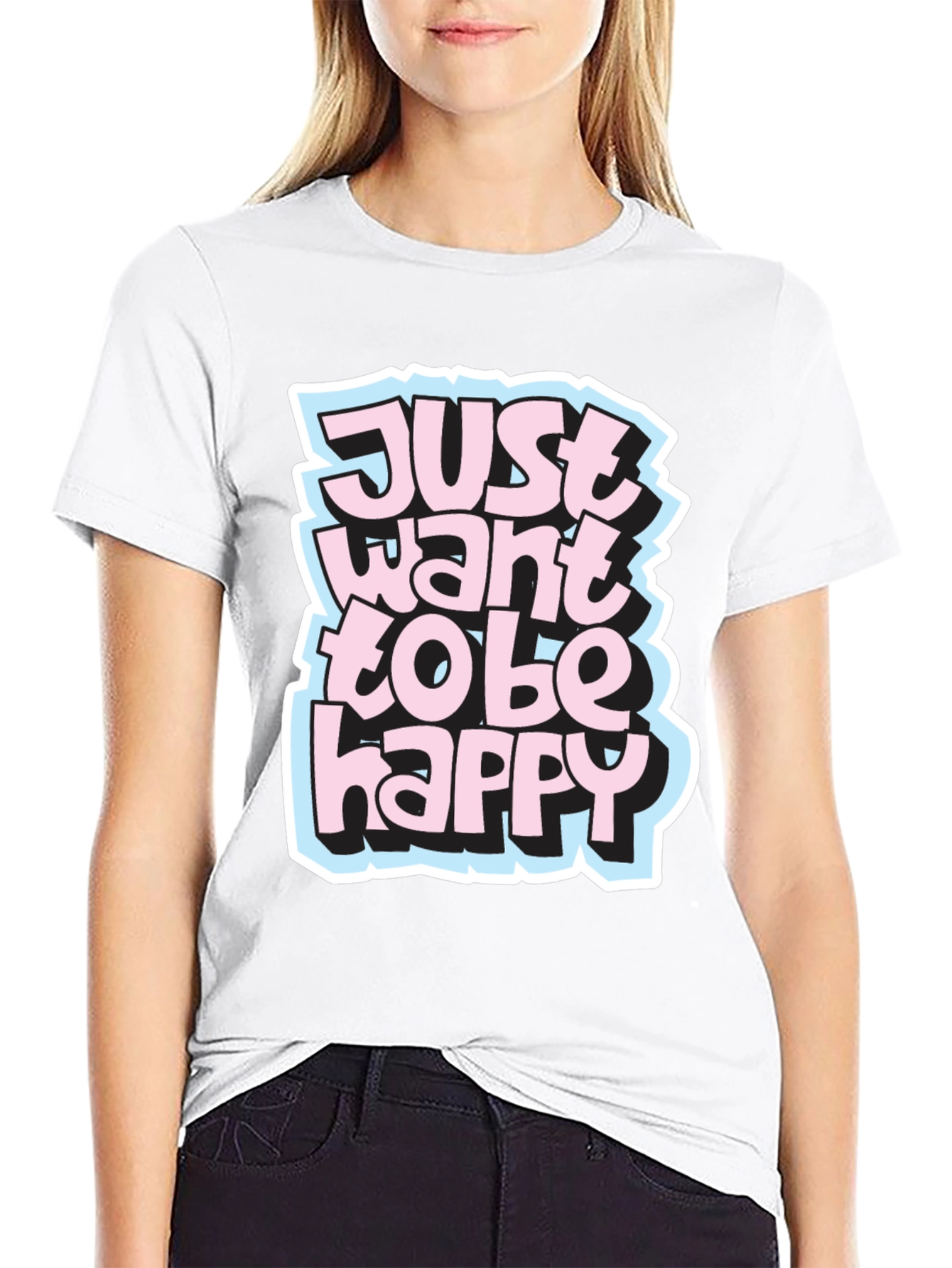 Just Want to be Happy Graphic Tee