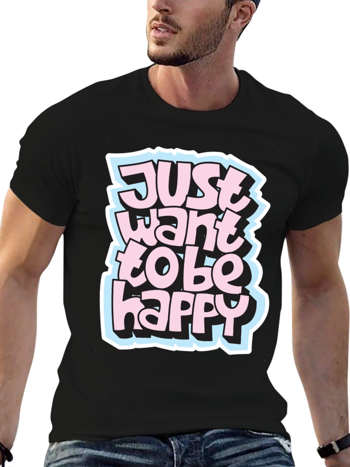 Just Want to be Happy Graphic Tee