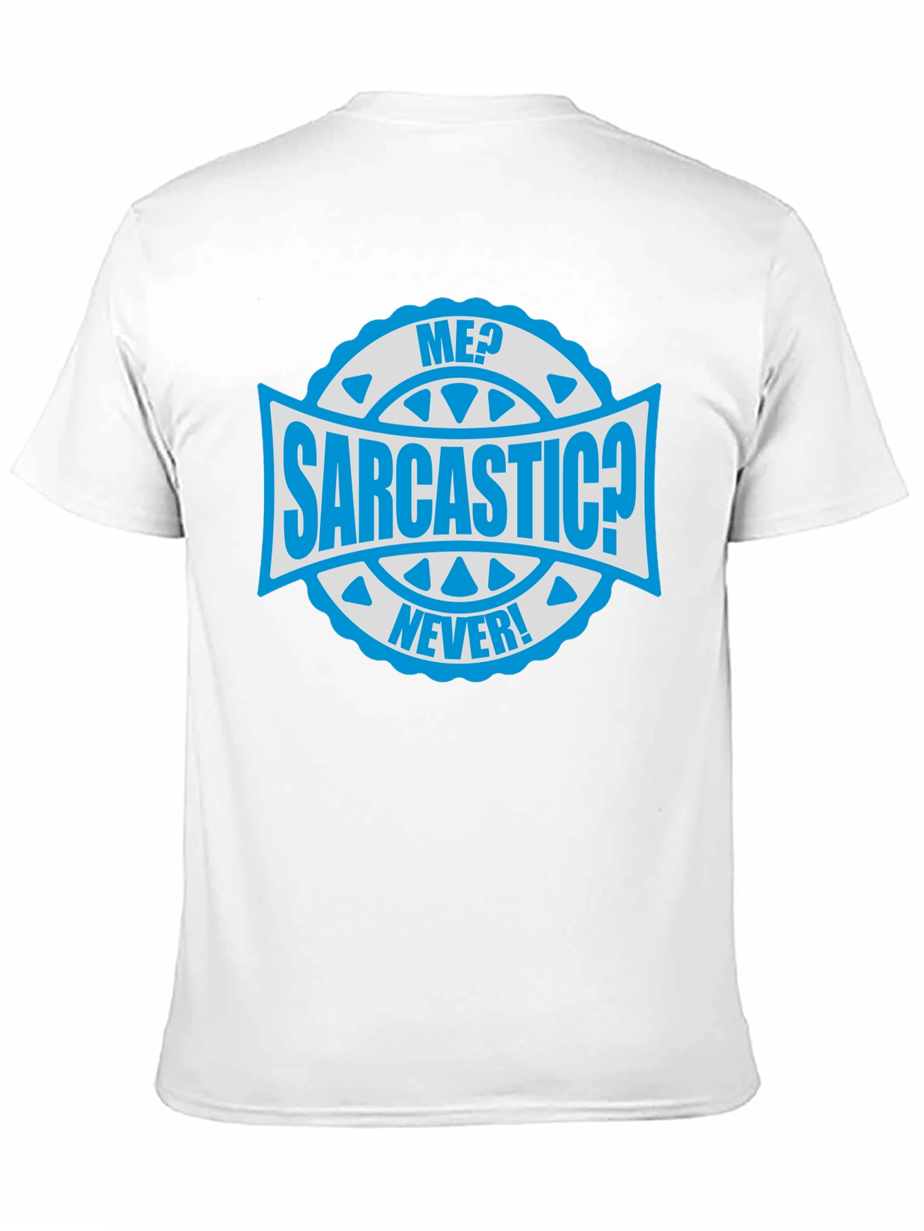 Sarcastic Never! Graphic Tee - Mens Black Cotton T-Shirt