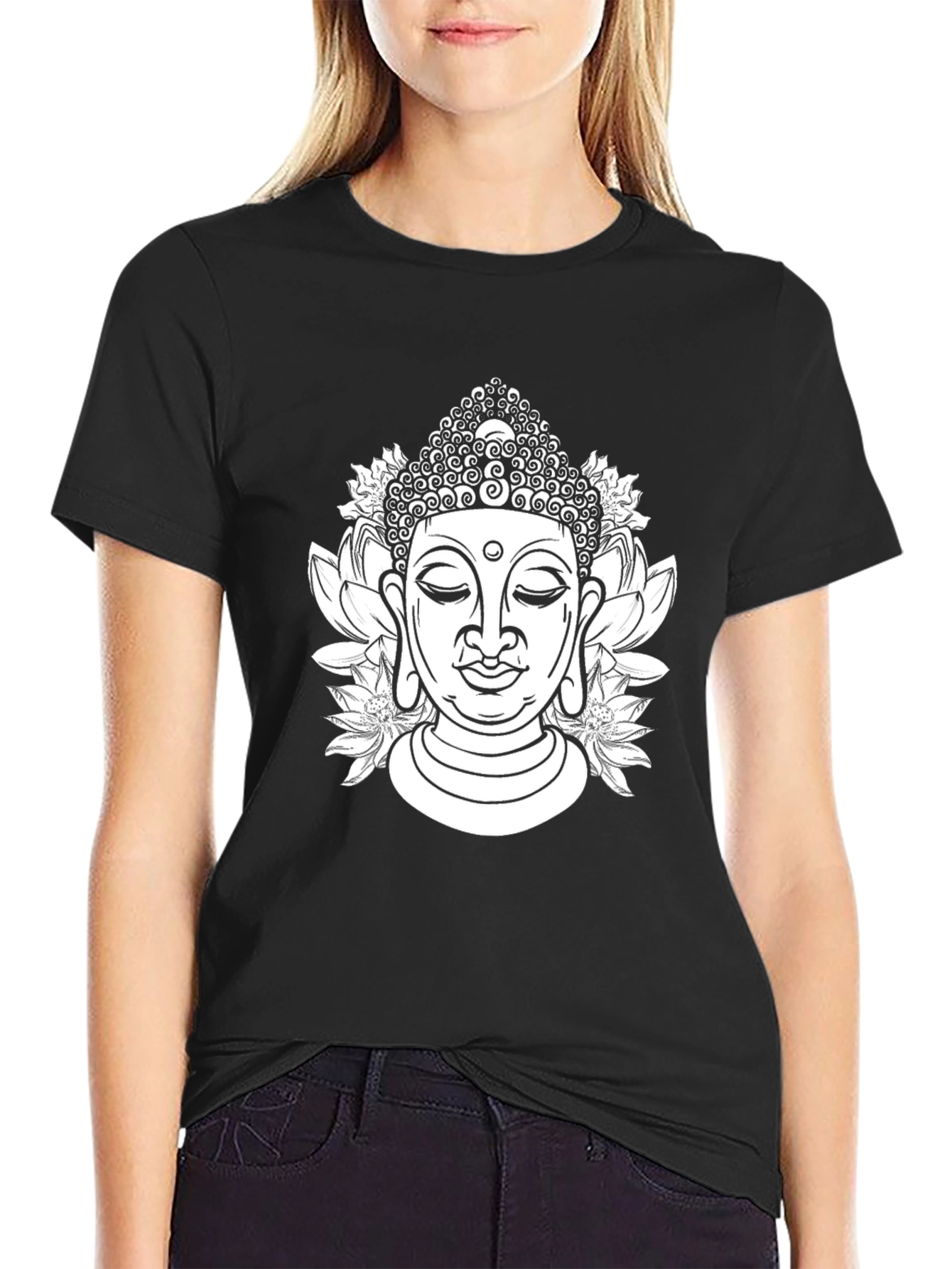 Buddha Graphic T-Shirt - Relaxed Fit Cotton Tee