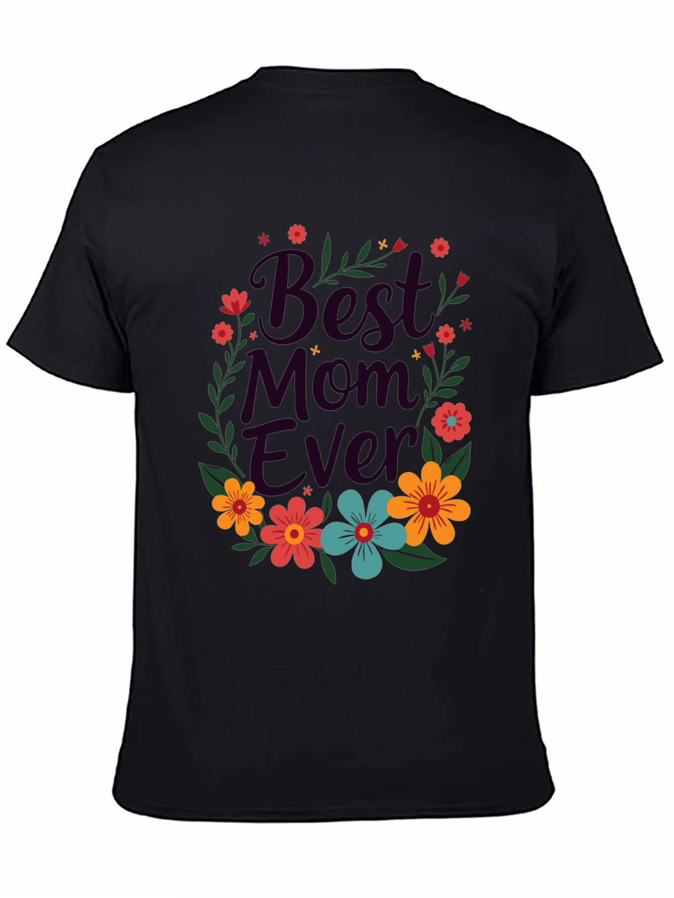 Best Mom Ever Floral Graphic Tee
