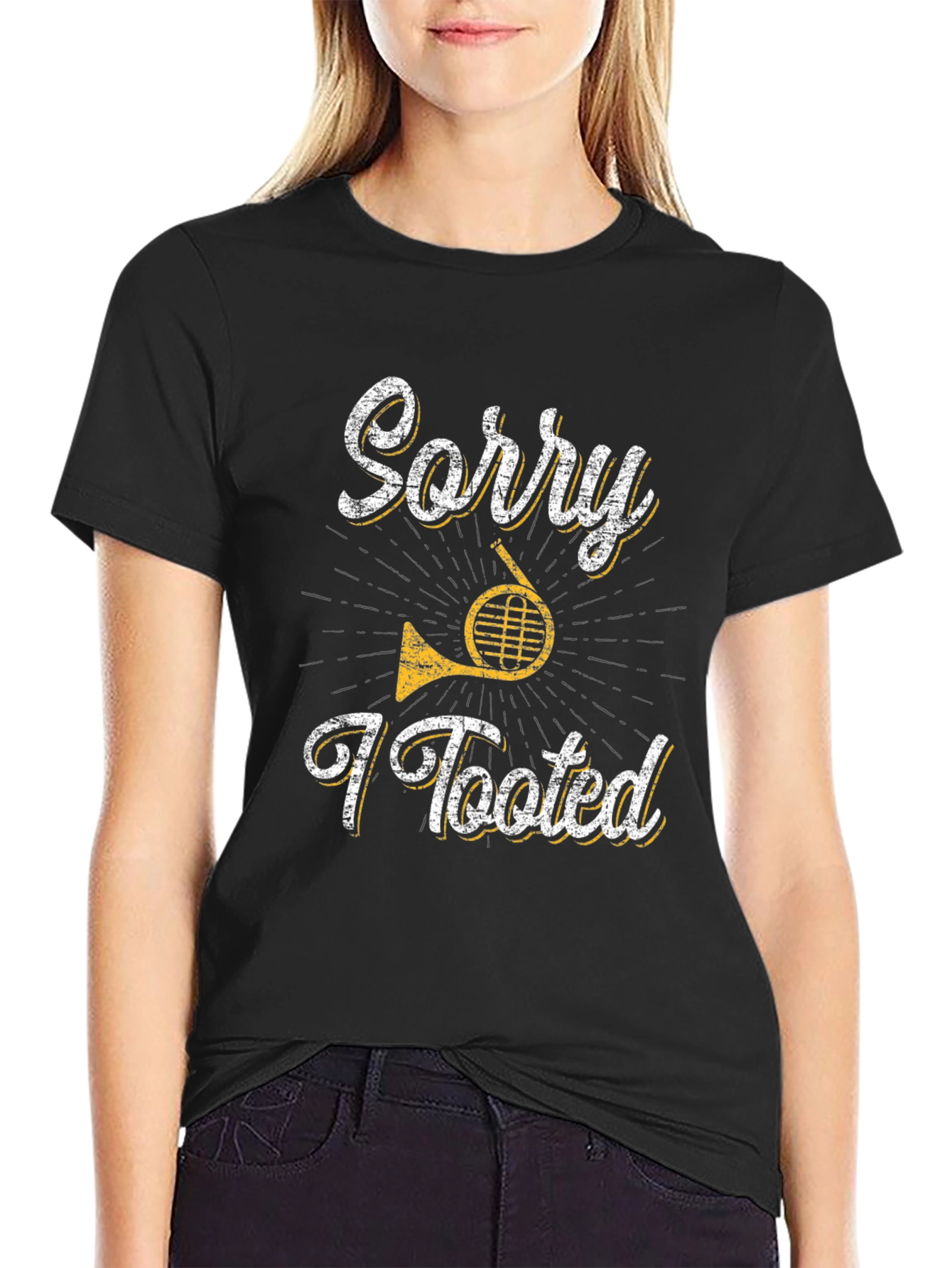 Sorry I Tooted French Horn Musician T-Shirt