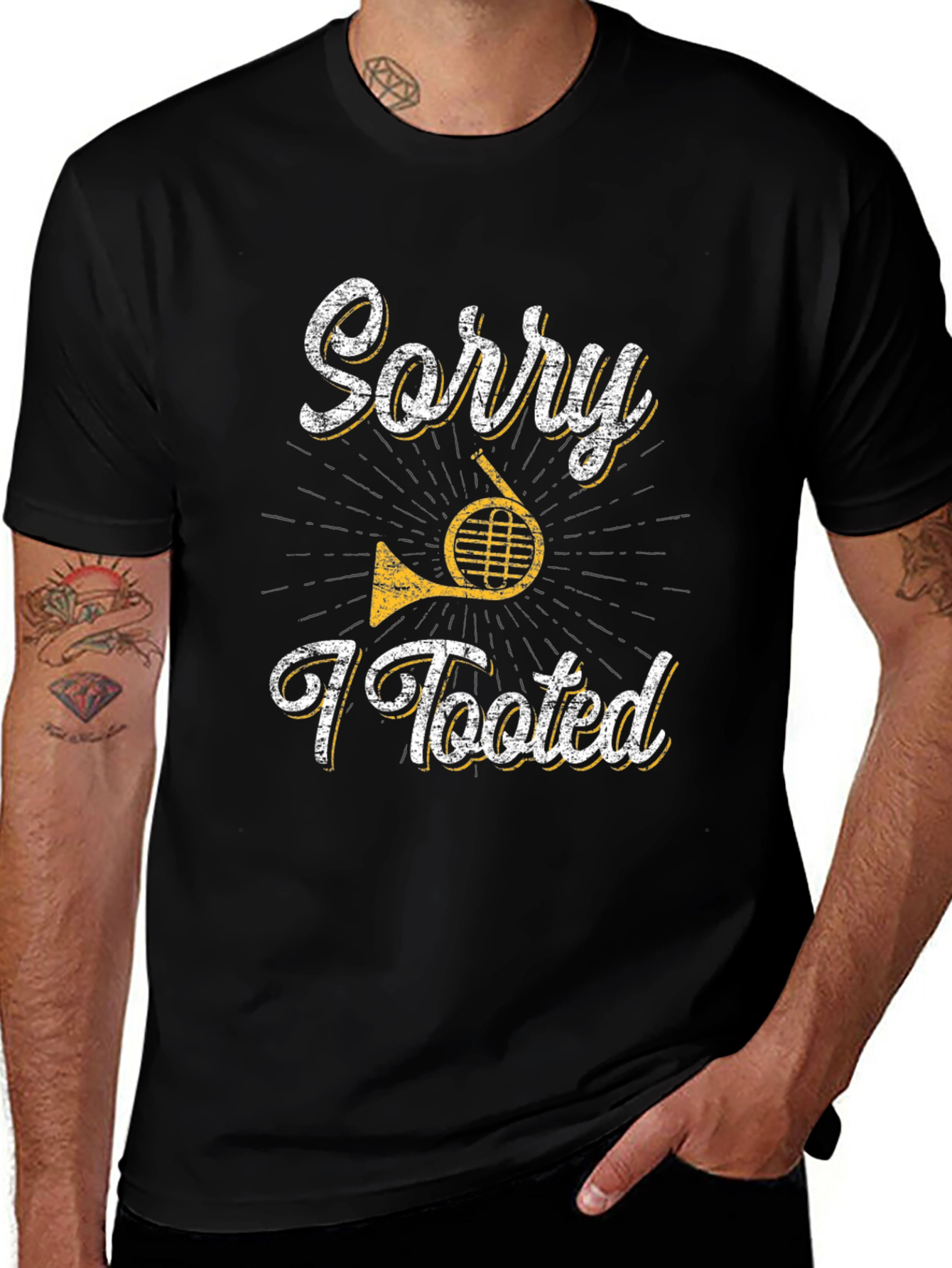 Sorry I Tooted French Horn Musician T-Shirt
