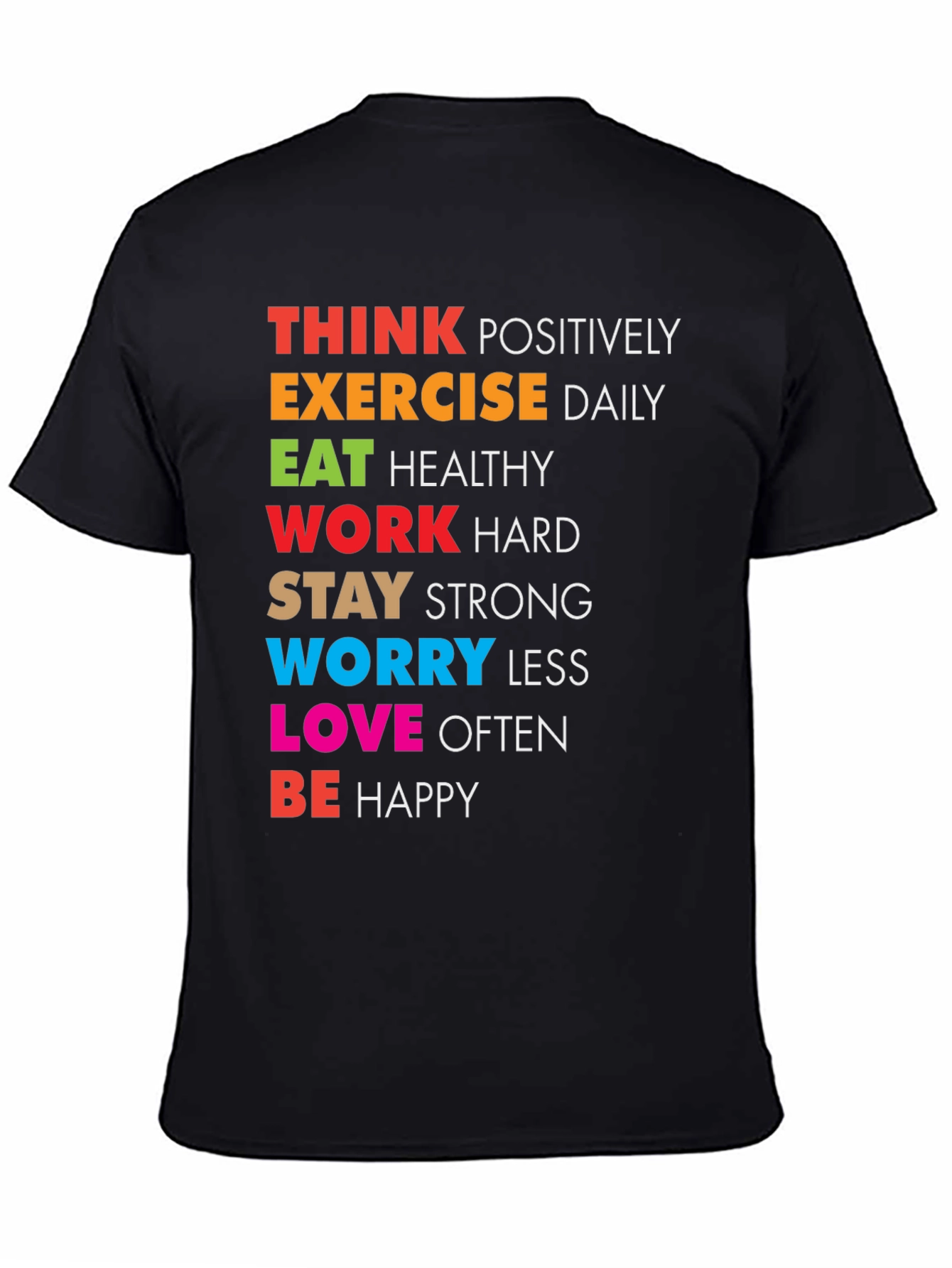 Inspirational Graphic Tee - Think Positively