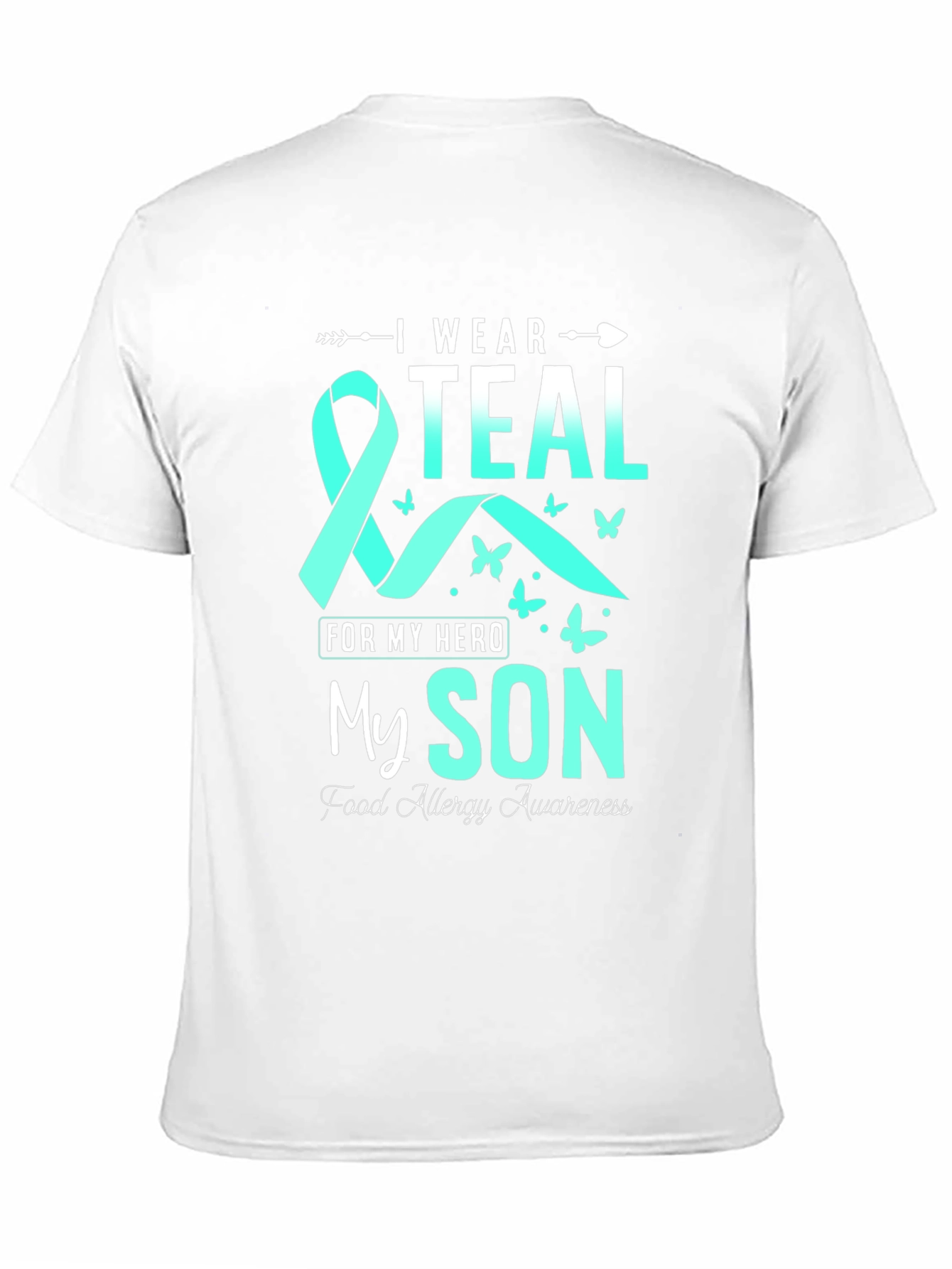 Teal Ribbon Food Allergy Awareness T-Shirt