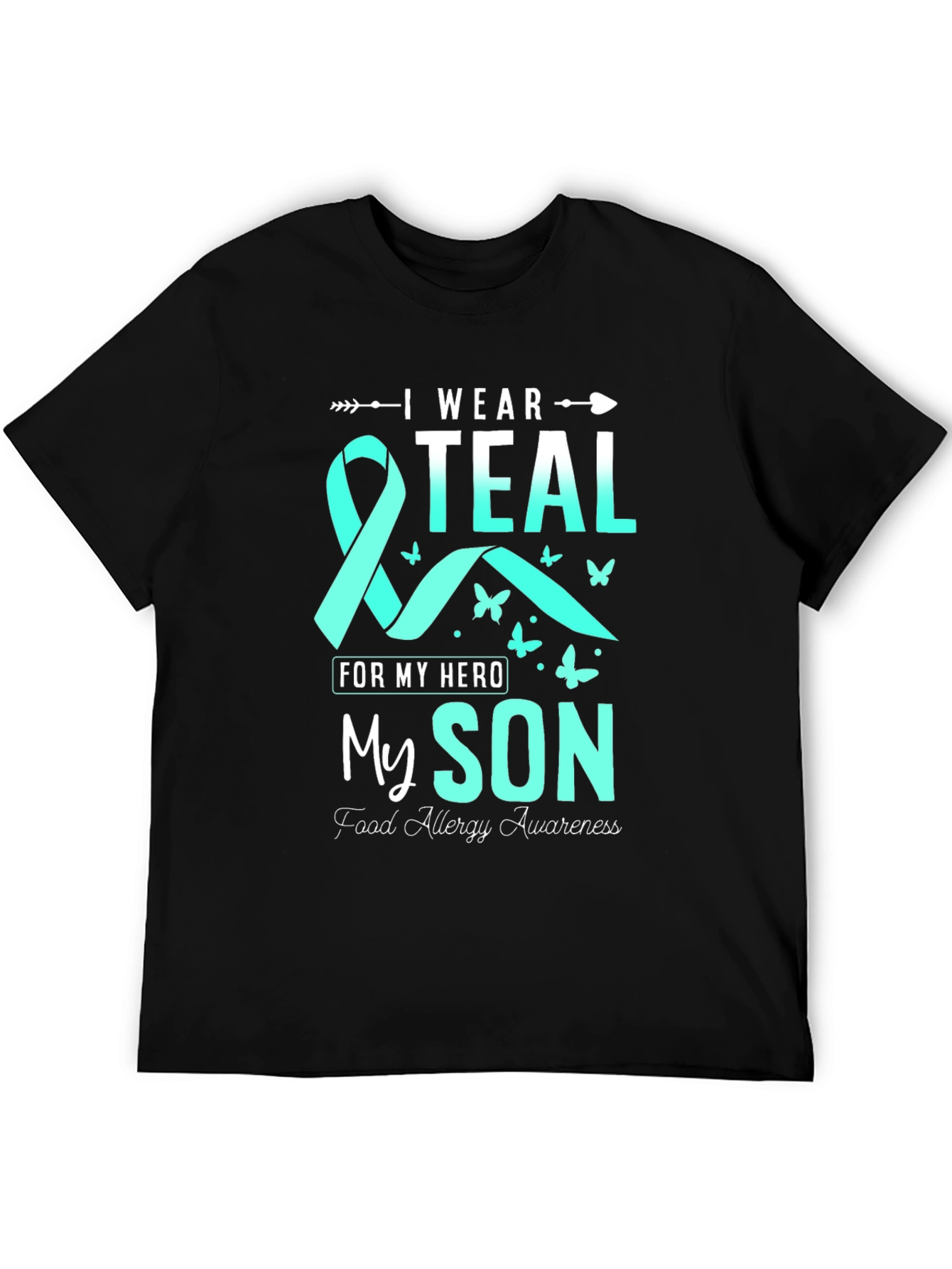 Teal Ribbon Food Allergy Awareness T-Shirt