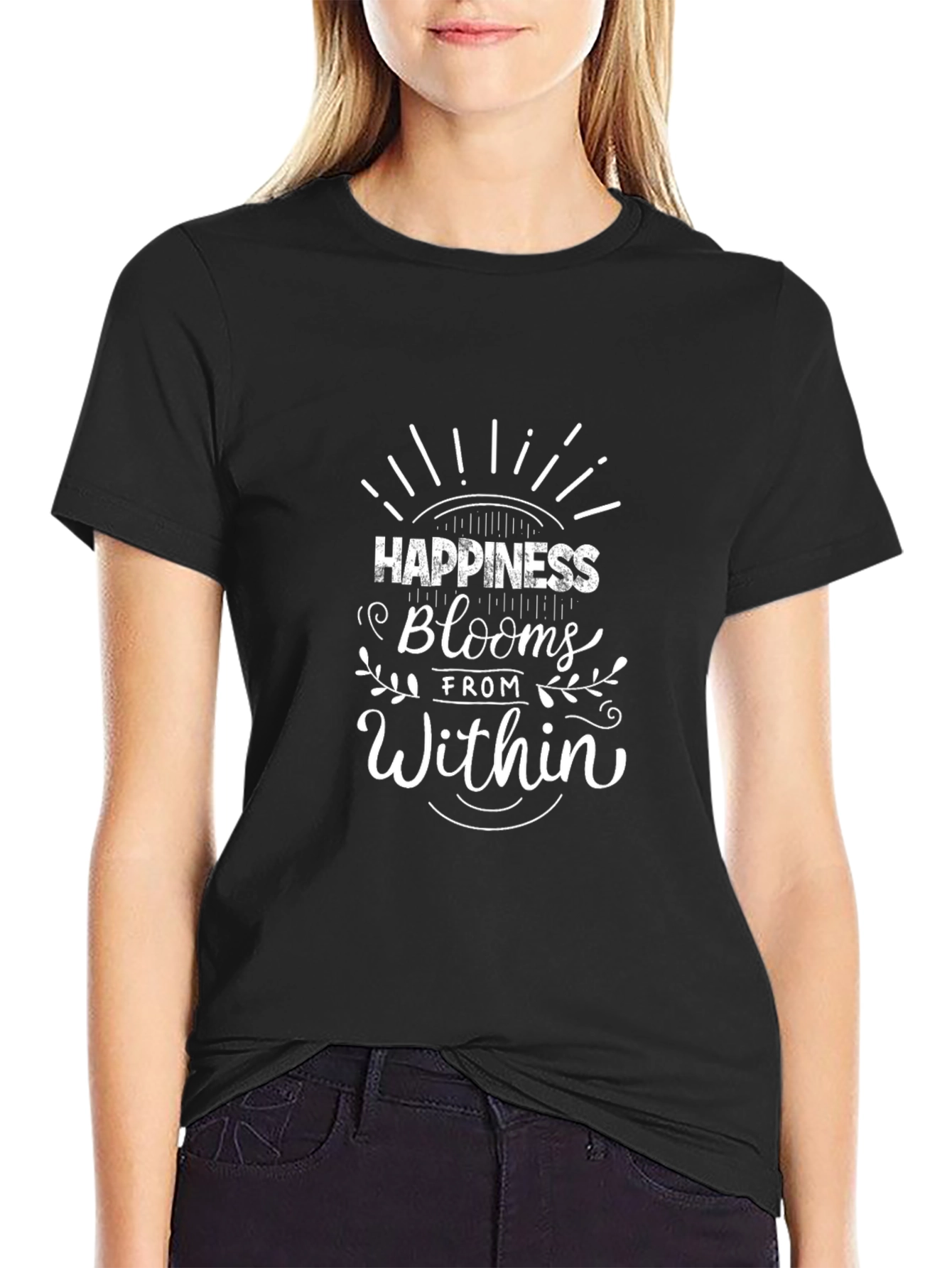 Happiness Blooms Within Graphic Tee