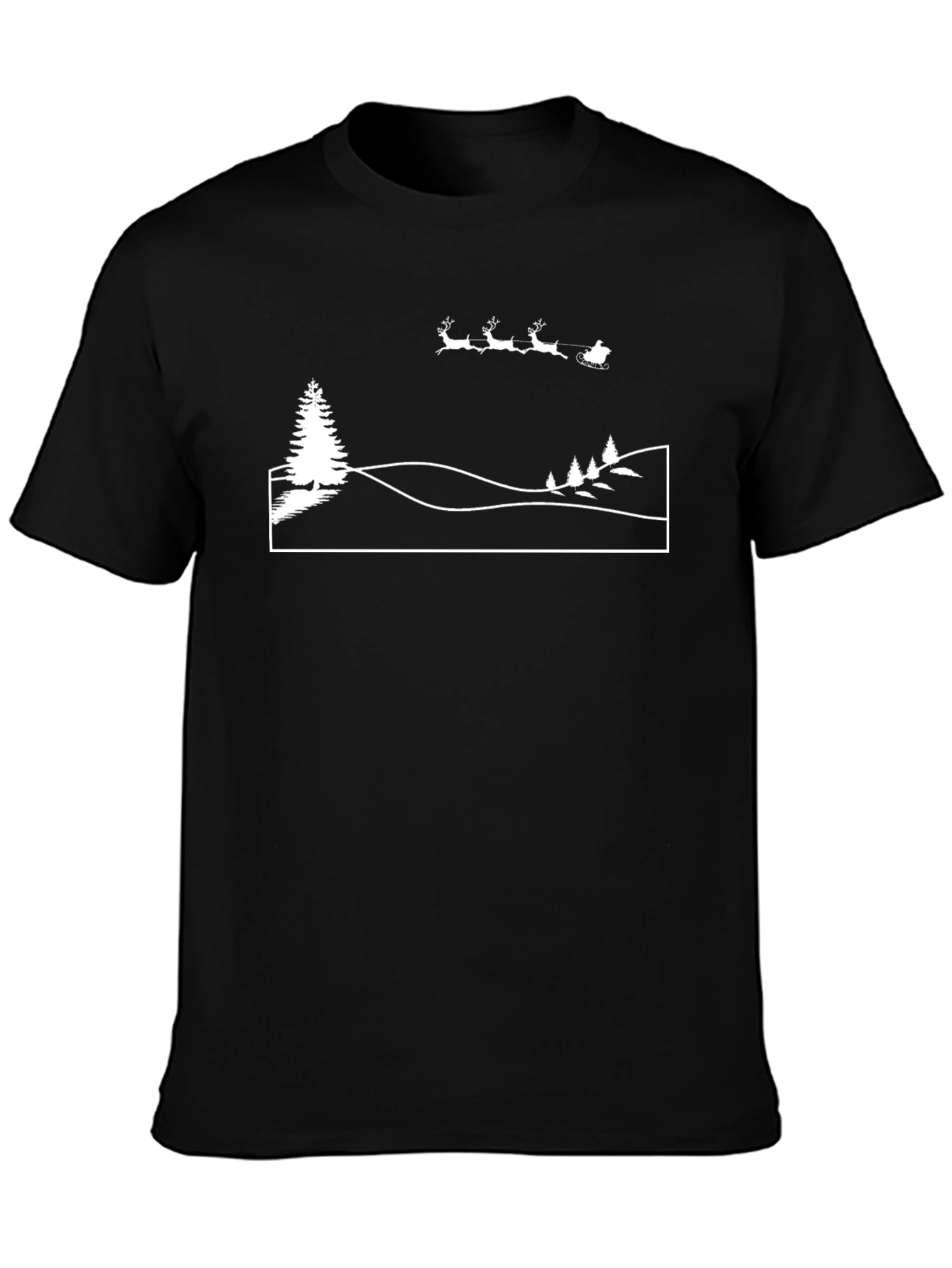Christmas Scene Graphic T-Shirt