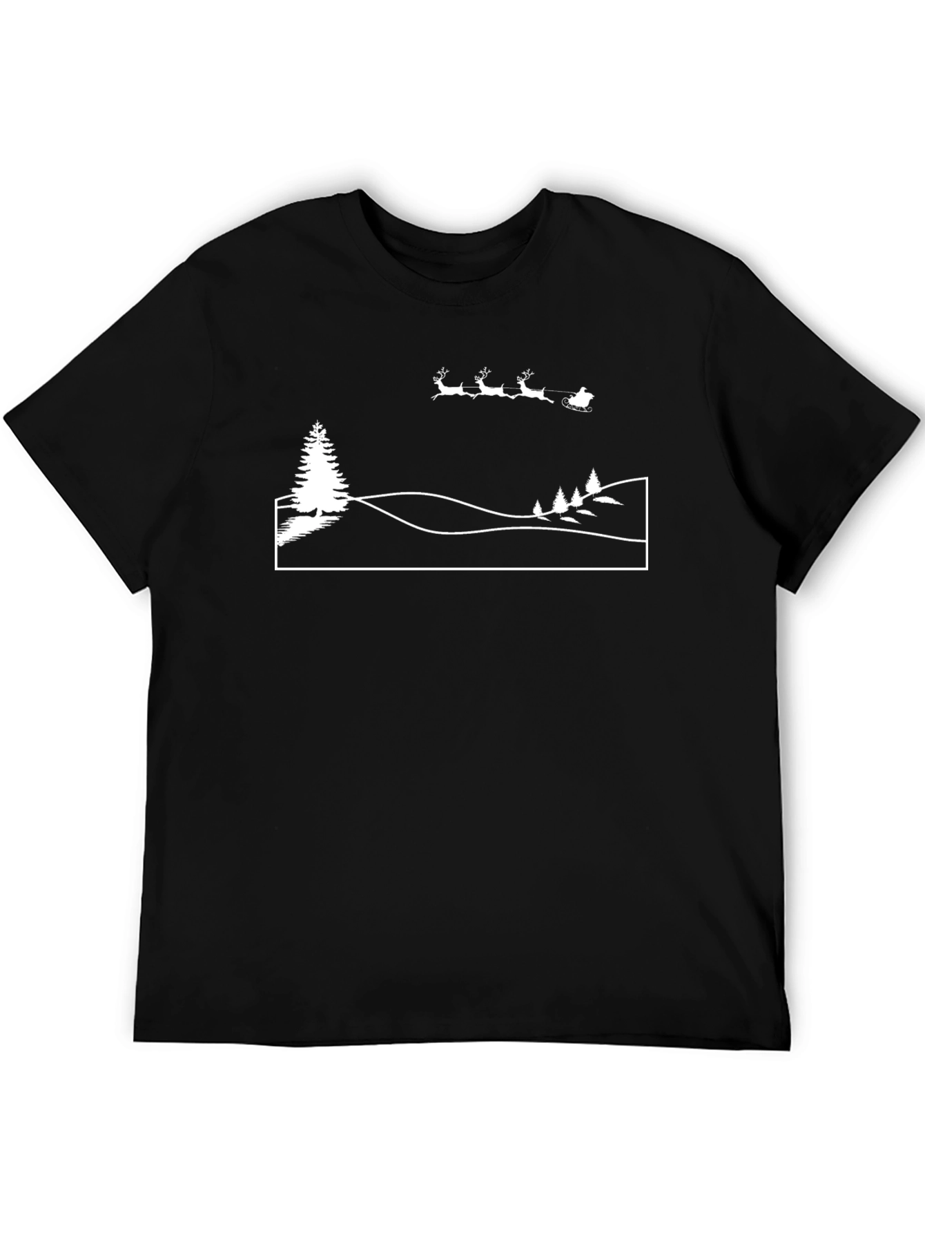 Christmas Scene Graphic T-Shirt
