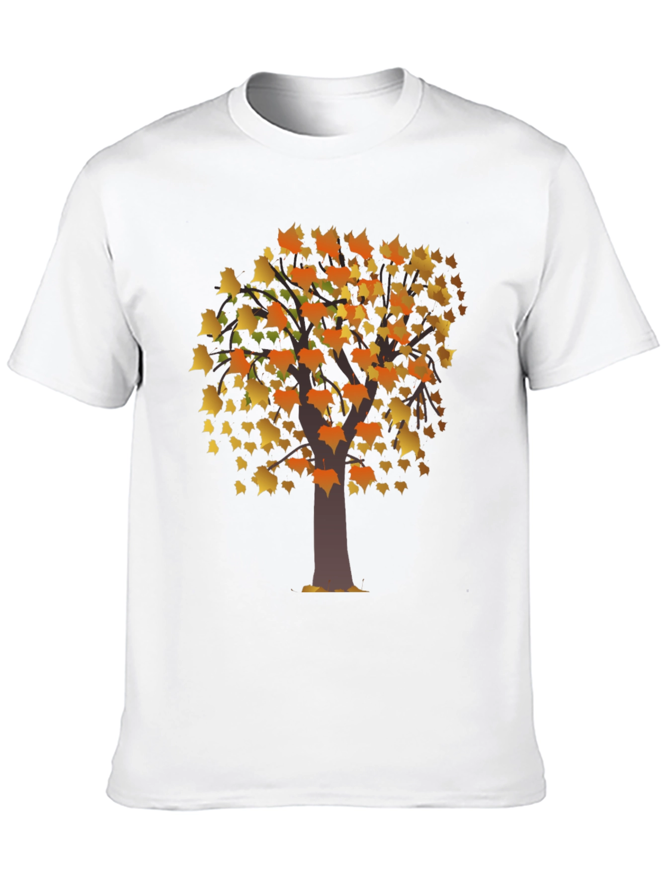 Autumn Tree Graphic Black T-Shirt