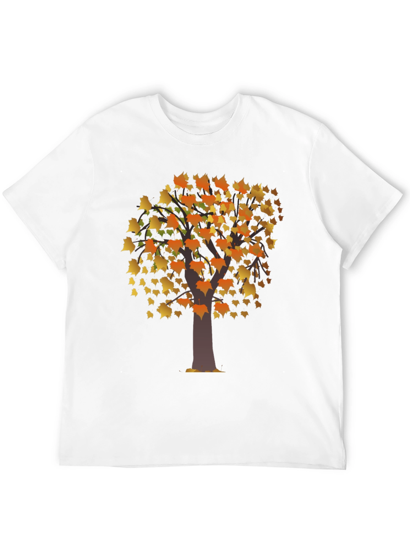 Autumn Tree Graphic Black T-Shirt